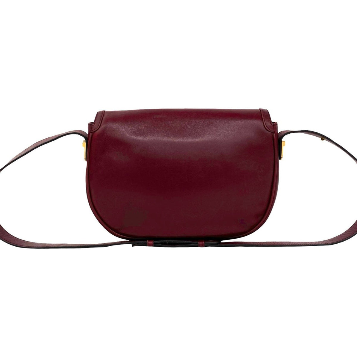 Gucci Red Color Wine Leather Pochette Shoulder Bag (Pre-Owned)