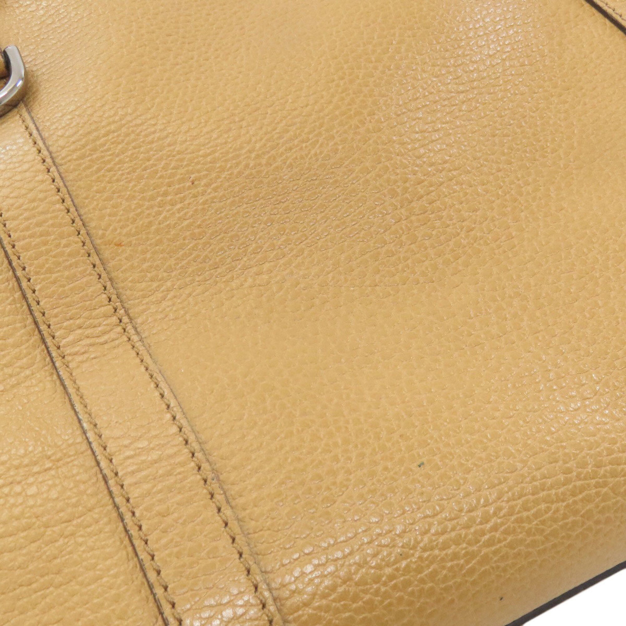 Gucci Beige Leather Tote Bag (Pre-Owned)