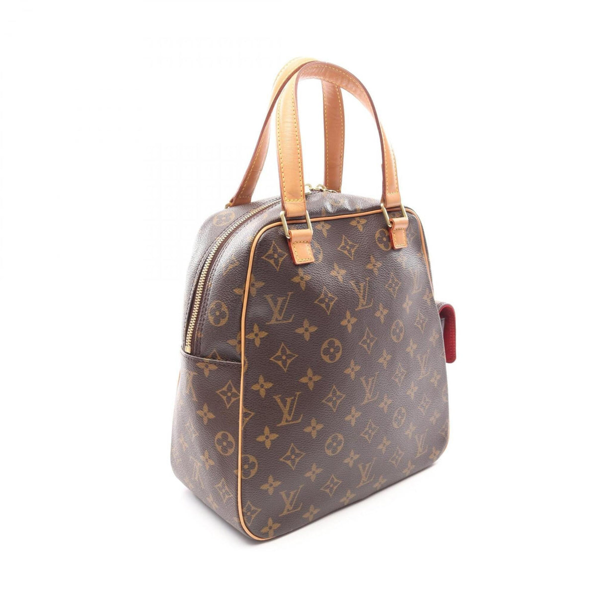 Louis Vuitton Brown Monogram Coated Canvas Leather Handbag (Pre-Owned)