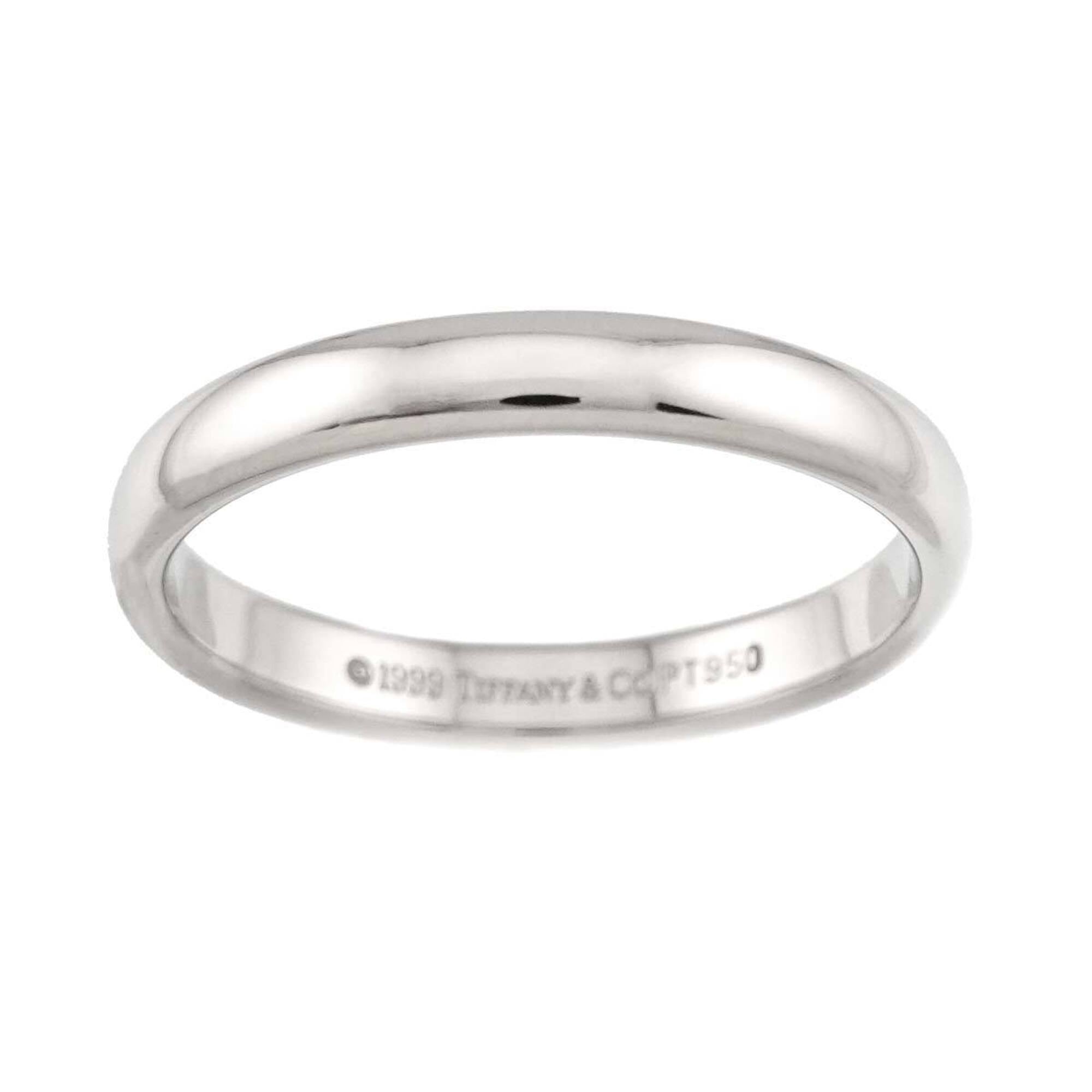 Tiffany Platinum Platinum 950 Band Ring (Pre-Owned)