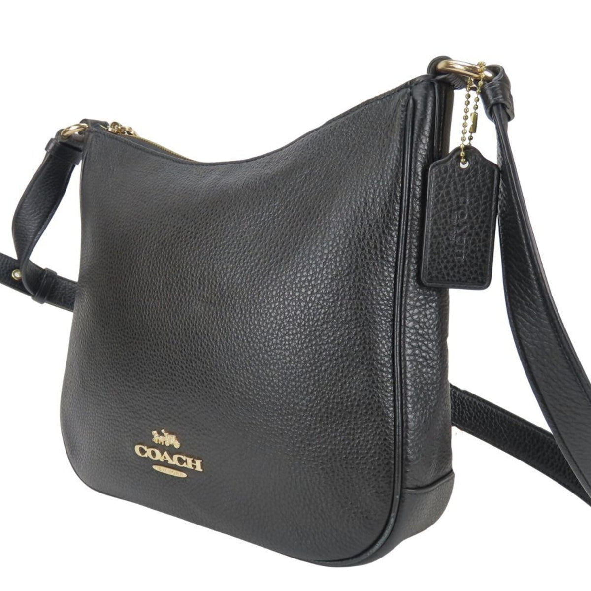 Coach Black Leather Shoulder Bag (Pre-Owned)