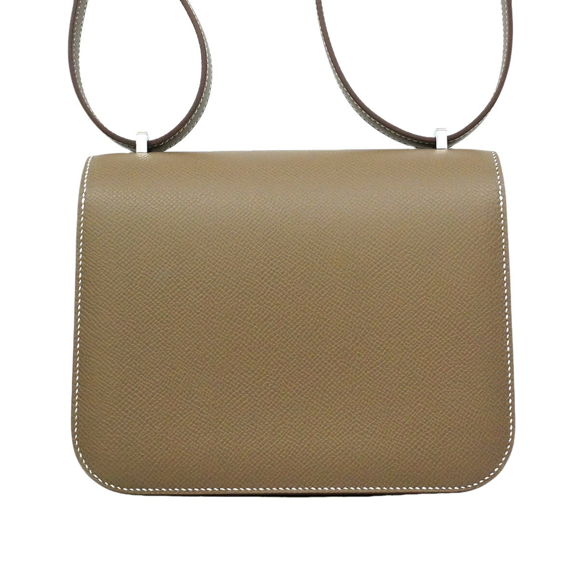 Hermes Etoupe Gray Epsom Leather Leather Shoulder Bag (Pre-Owned)