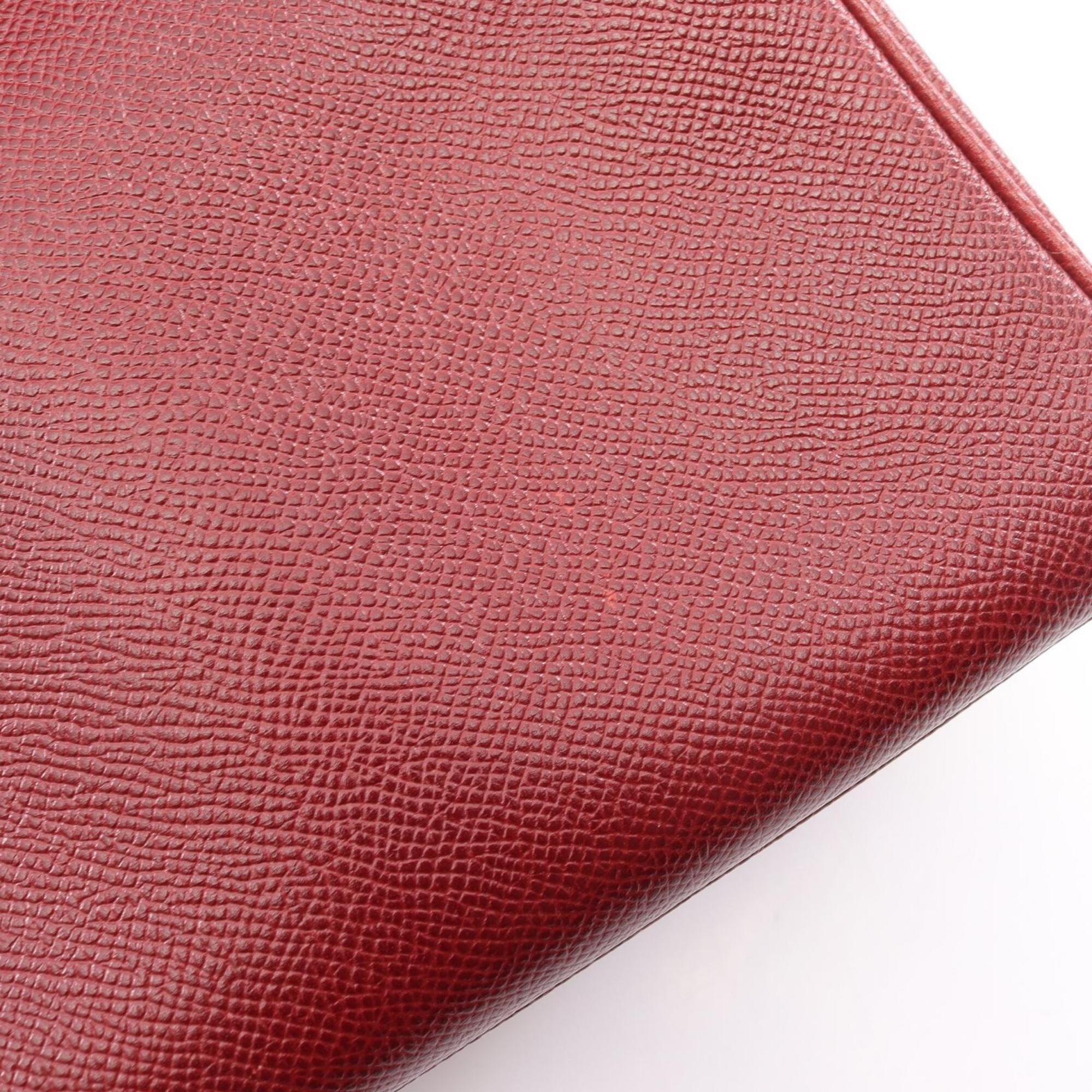 Hermes Bordeaux Courchevel Leather Handbag (Pre-Owned)