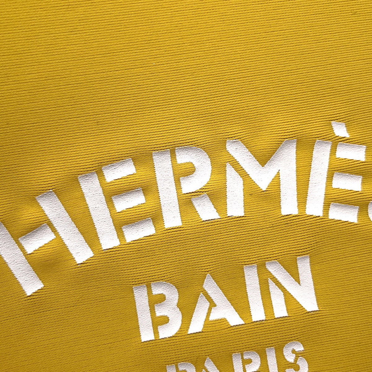 Hermes Yellow Polyamide Handbag Pouch (Pre-Owned)
