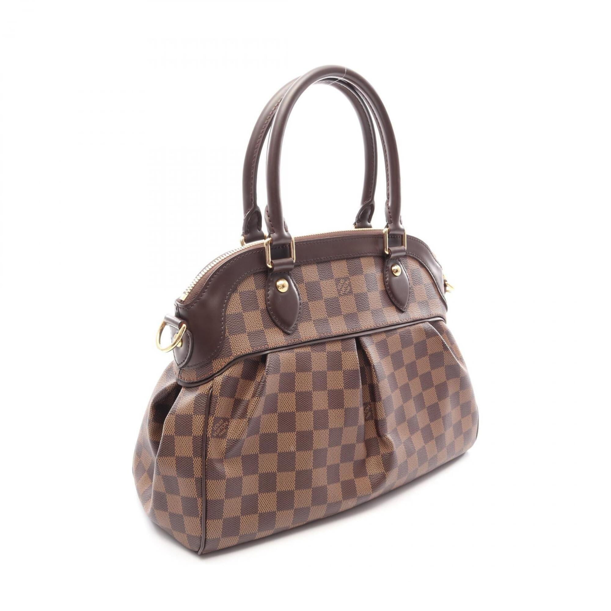 Louis Vuitton Brown Coated Canvas Leather Handbag (Pre-Owned)