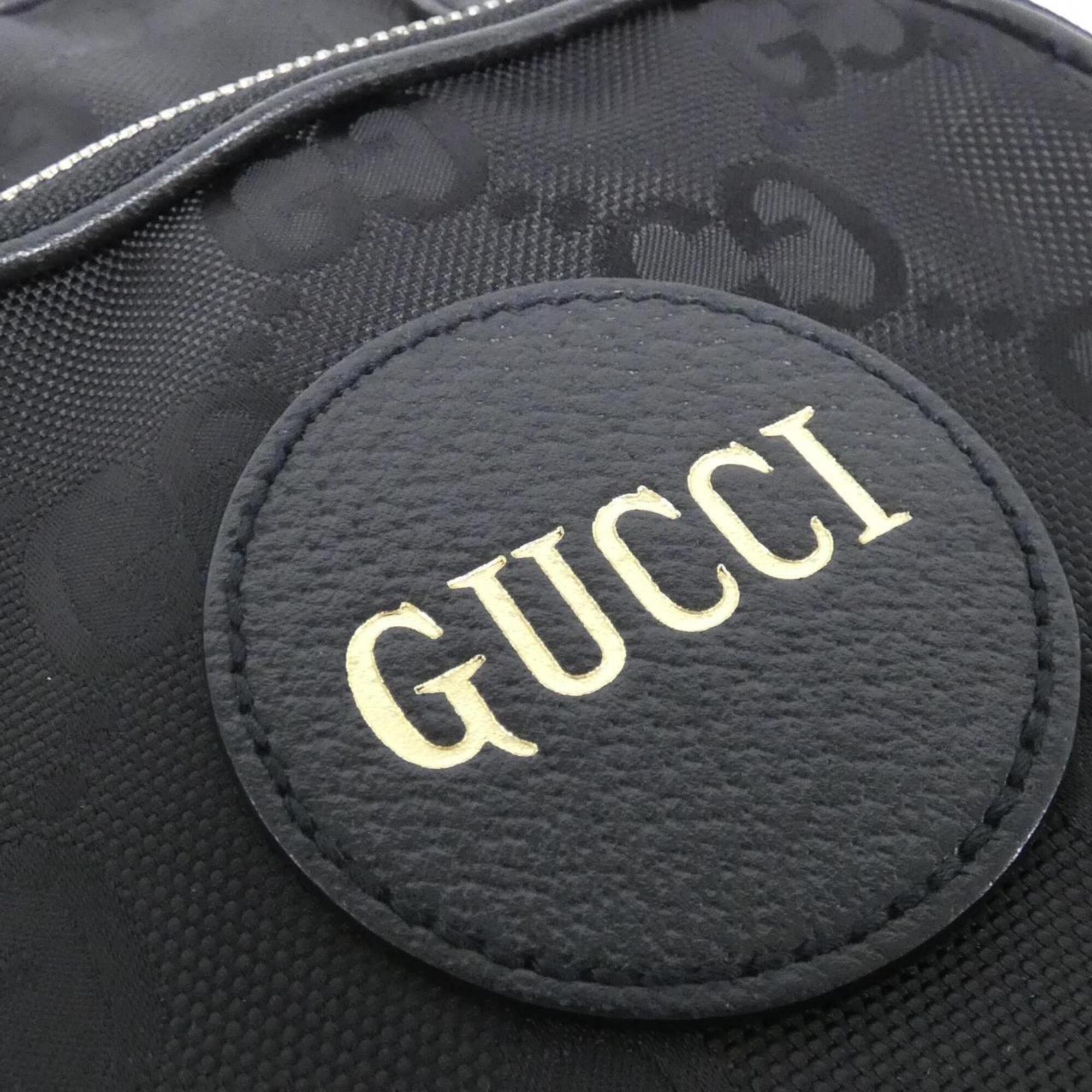 Gucci Black Nylon Leather Shoulder Bag (Pre-Owned)