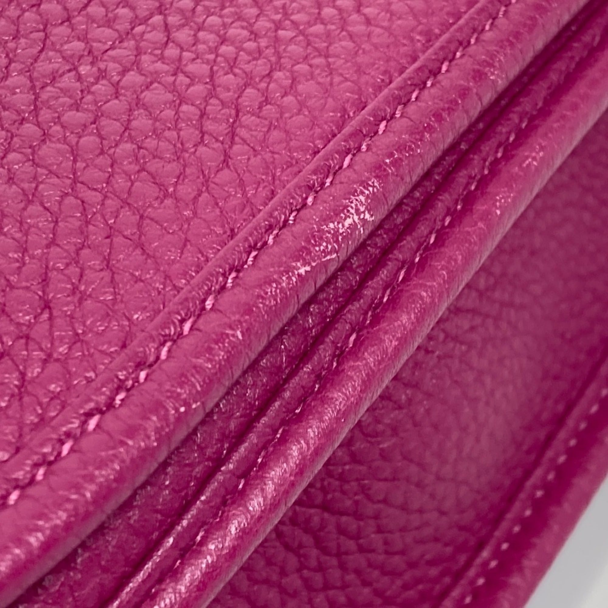 Hermes Purple Tosca Taurillon Clemence Leather Shoulder Bag (Pre-Owned)