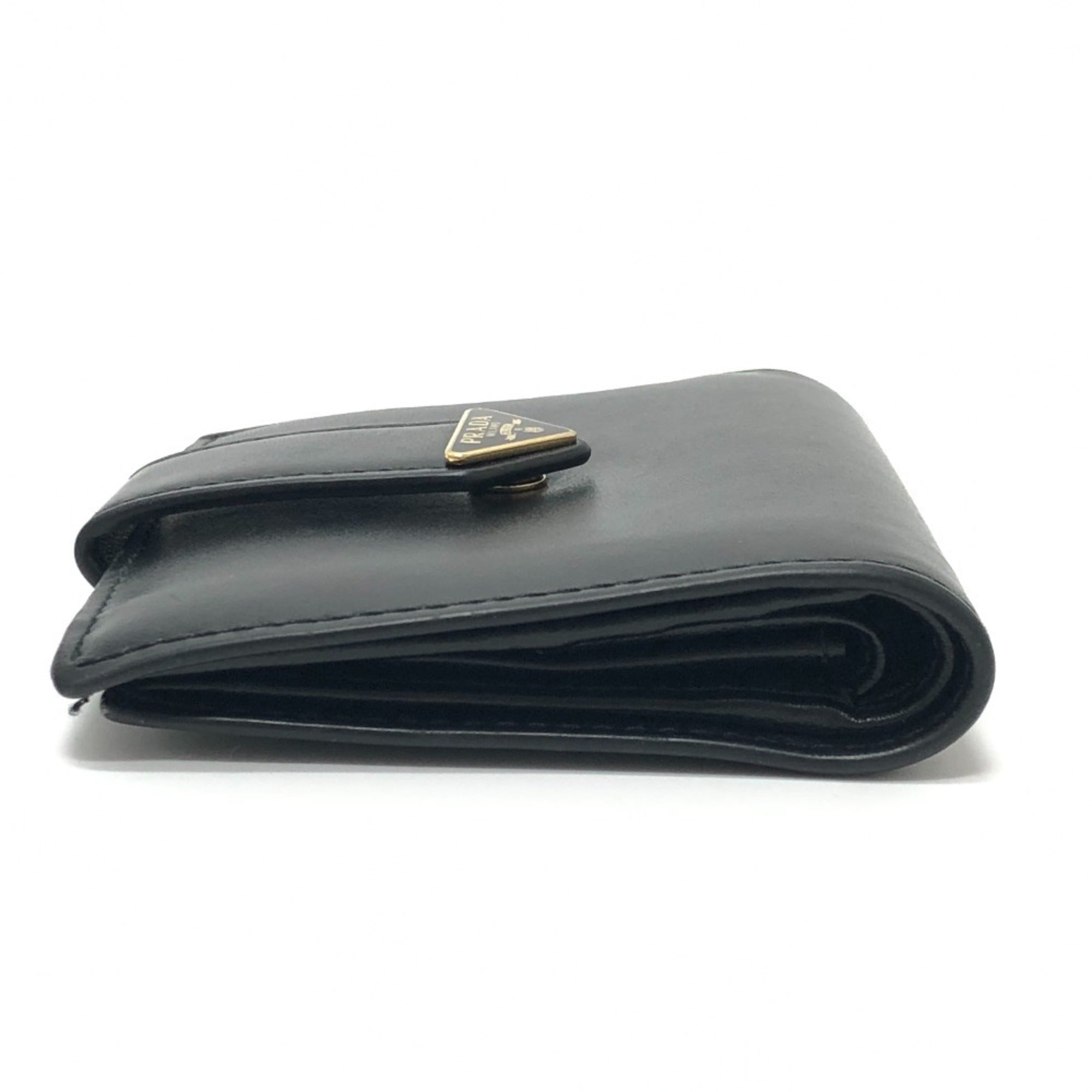 Prada Black Leather Wallet (Bi-Fold) (Pre-Owned)