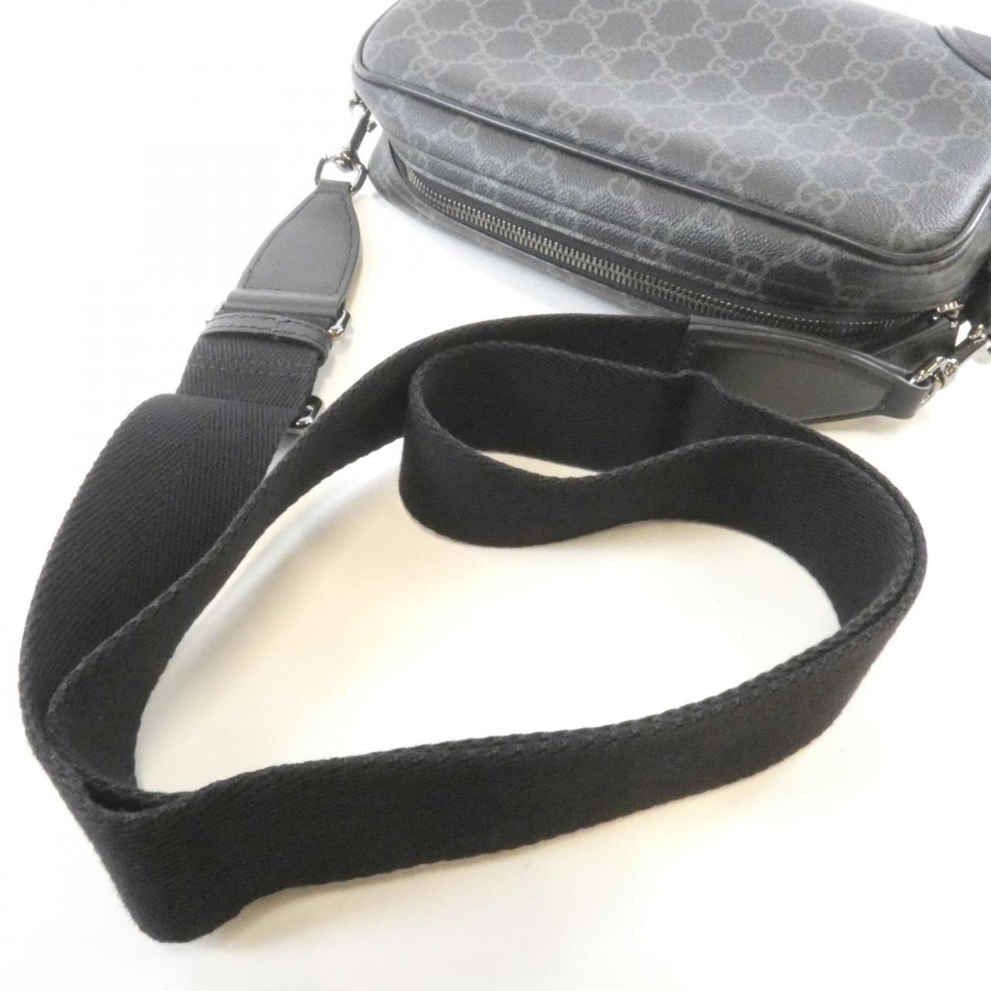 Gucci Black Coated Canvas Shoulder Bag (Pre-Owned)