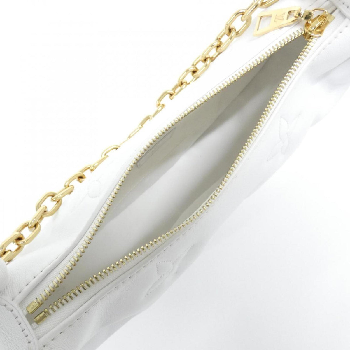 Louis Vuitton White Leather Shoulder Bag (Pre-Owned)