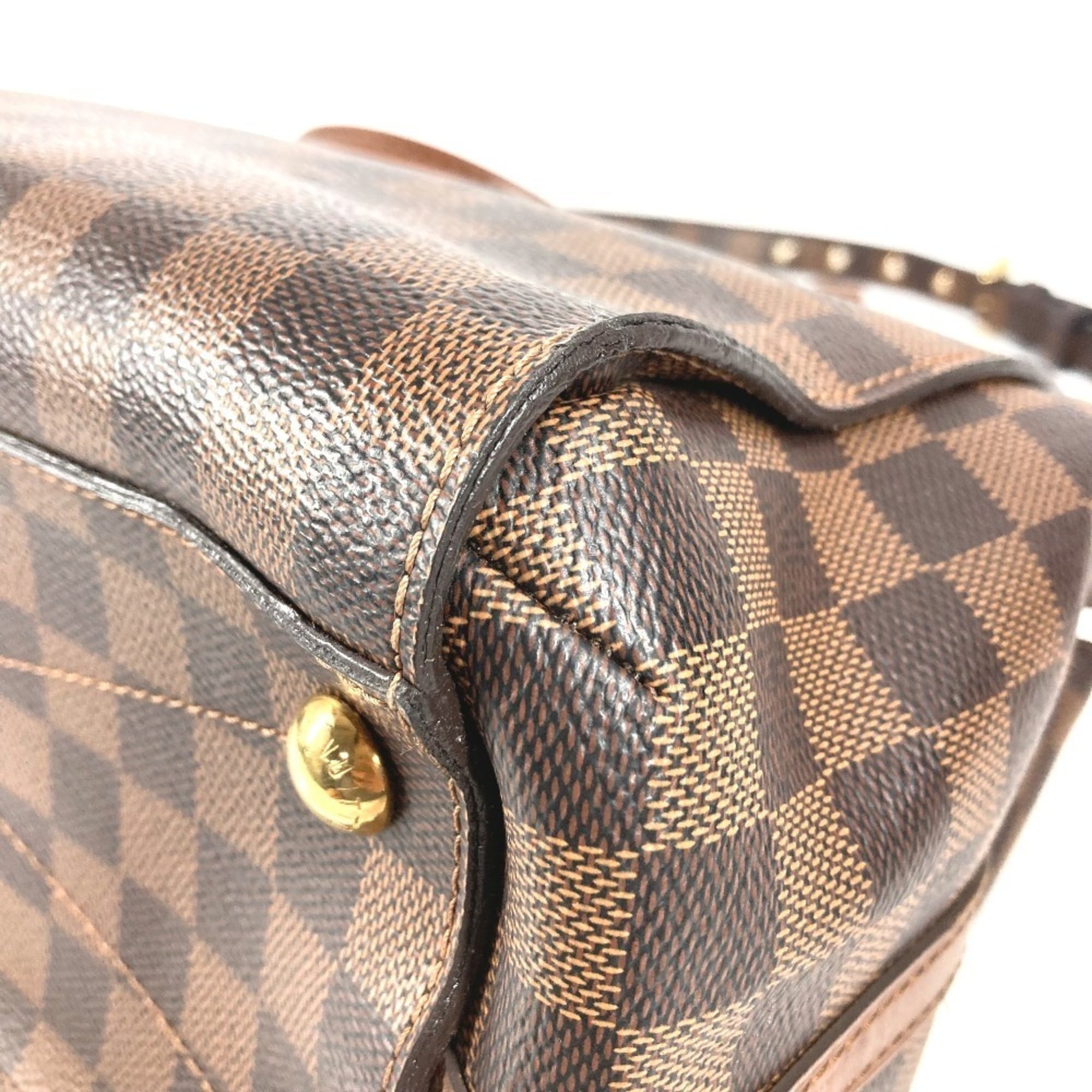 Louis Vuitton Brown Damier Canvas Handbag Shoulder Bag Tote Bag (Pre-Owned)