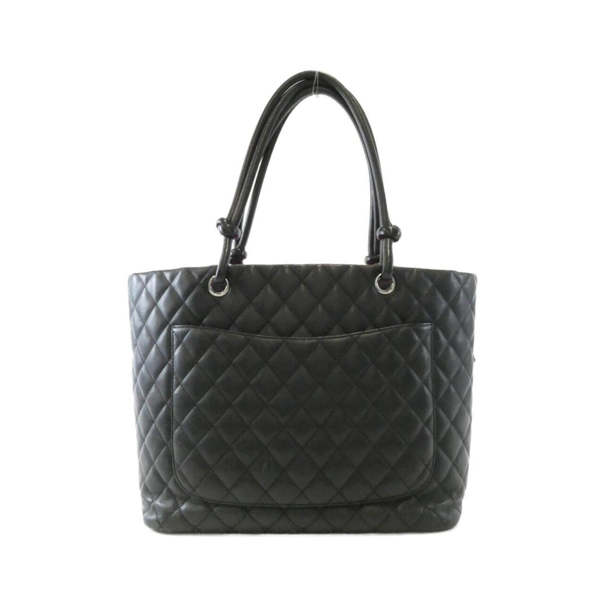 Chanel Black Leather Handbag (Pre-Owned)