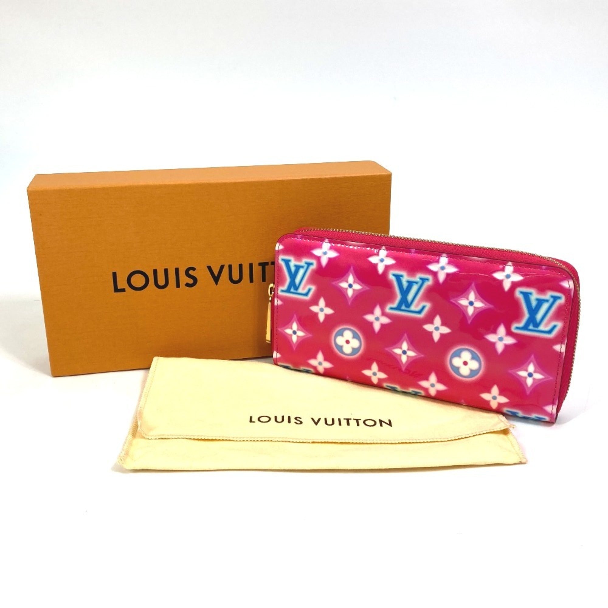 Louis Vuitton Monogram Vernis Pink Monogram Vernis Long Wallet (Bi-Fold) (Pre-Owned)