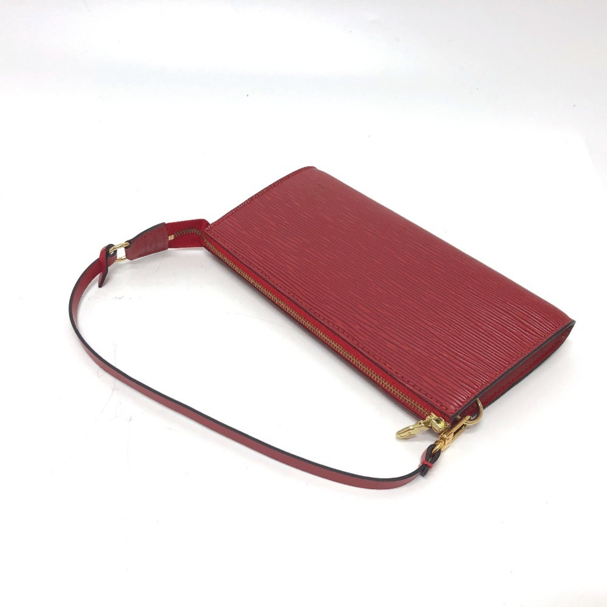 Louis Vuitton Epi Red Color Epi Leather Handbag Pochette Shoulder Bag (Pre-Owned)