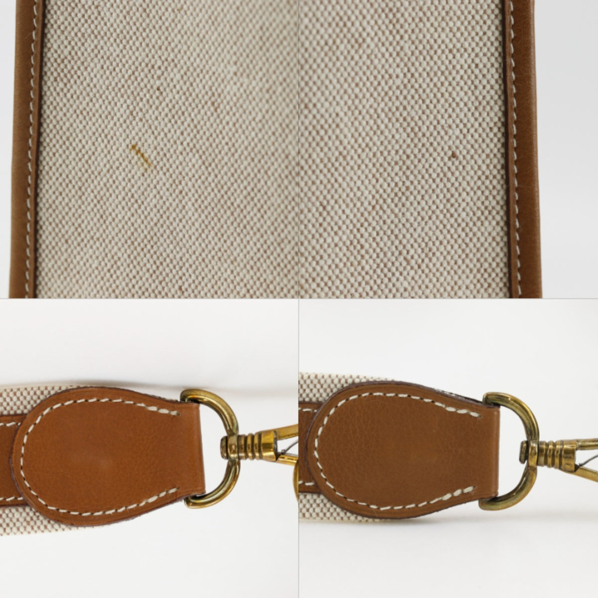Hermes Beige Toile H Shoulder Bag (Pre-Owned)