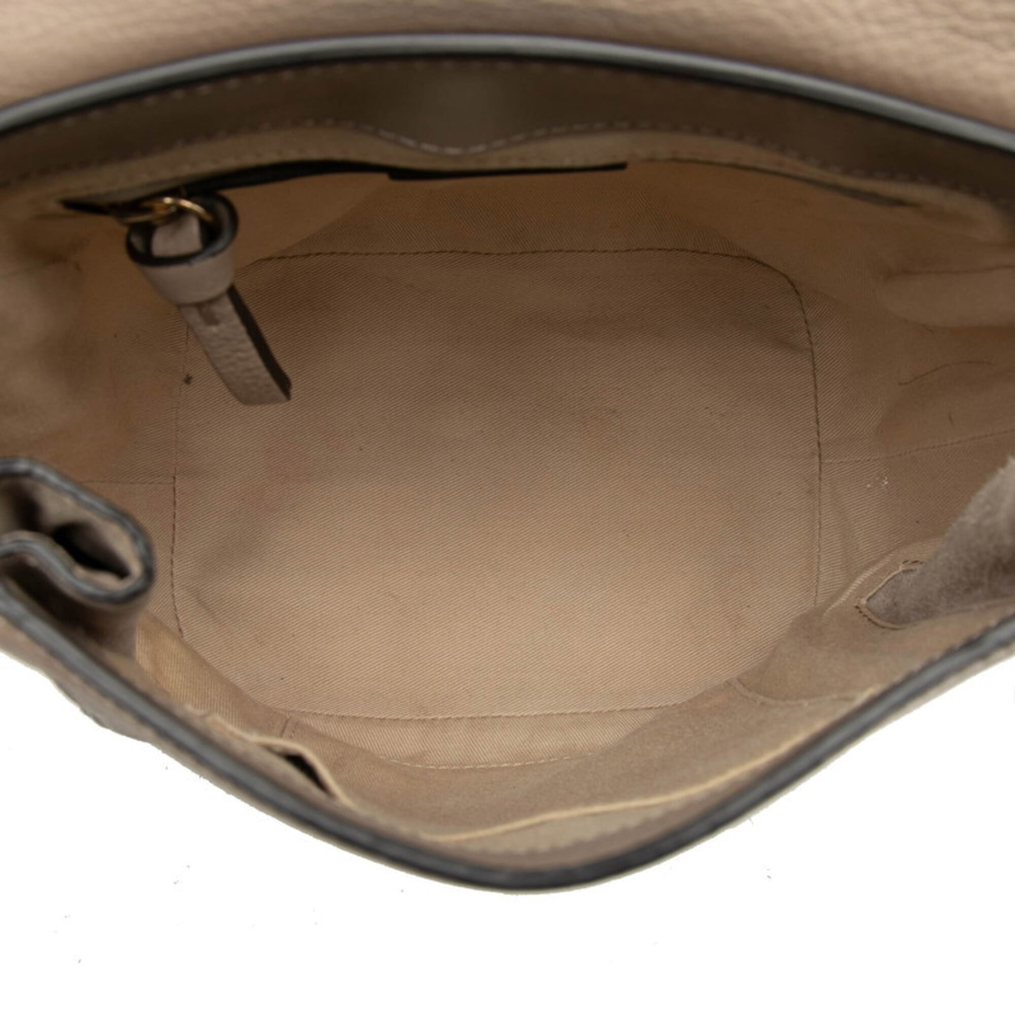 Chloé Gray Leather Suede Backpack (Pre-Owned)