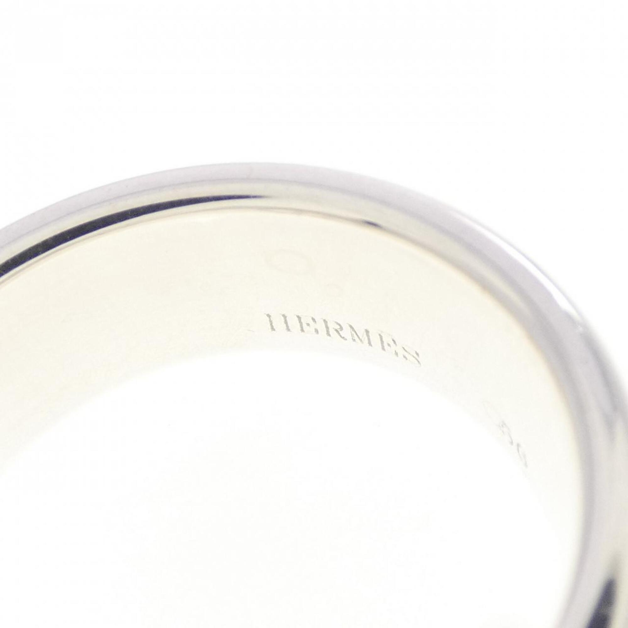 Hermes Silver 925 Band Ring (Pre-Owned)