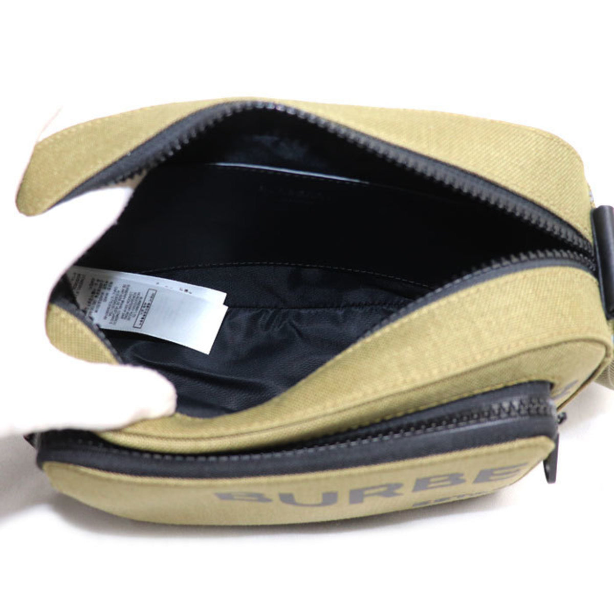 Burberry Khaki Canvas Shoulder Bag (Pre-Owned)