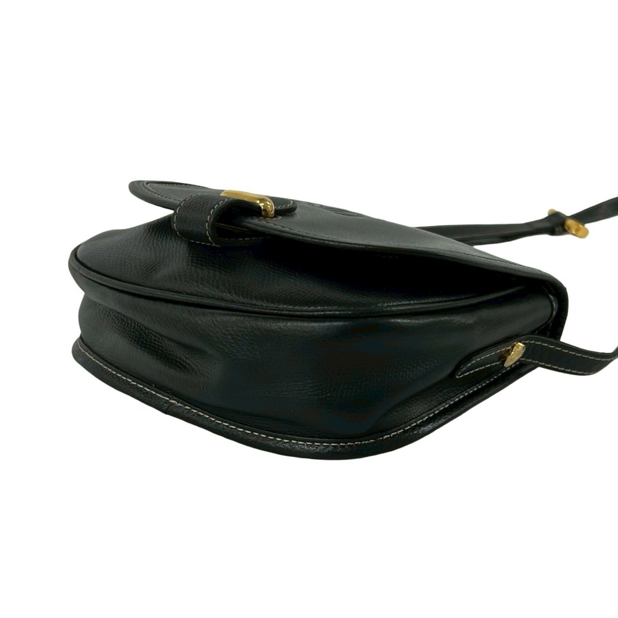 Loewe Black Leather Pochette Shoulder Bag (Pre-Owned)