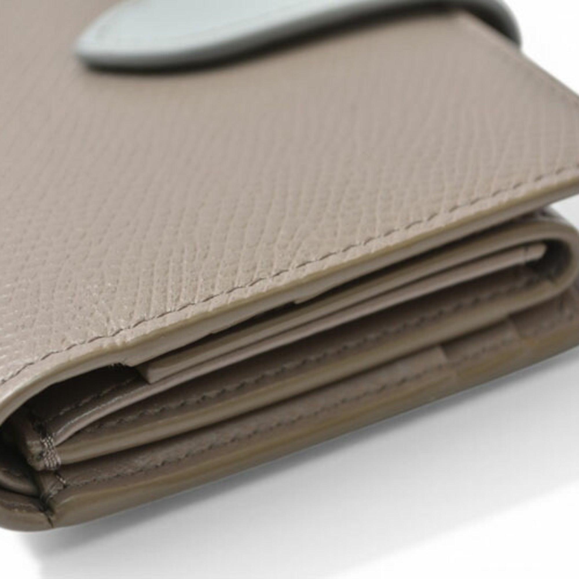 Celine Blue Gray Leather Wallet (Bi-Fold) (Pre-Owned)