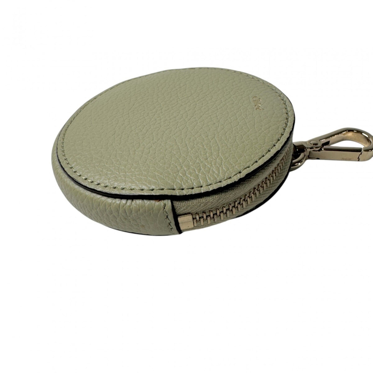 Chloé Green Leather Coin Purse/Coin Case (Pre-Owned)