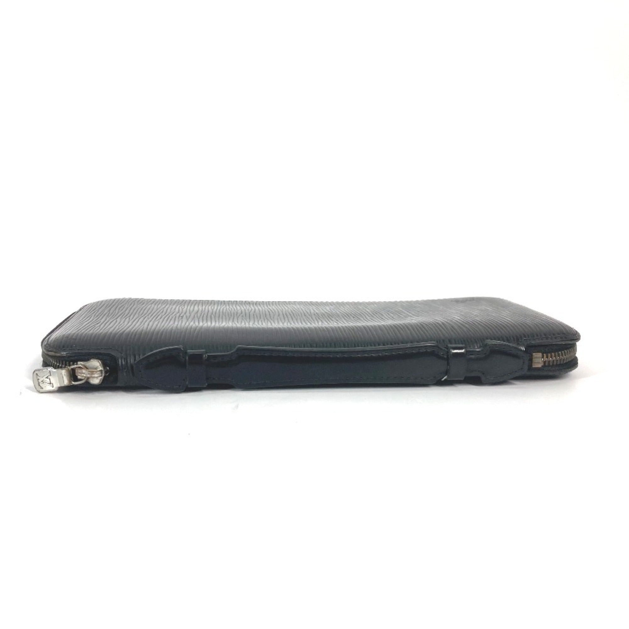 Louis Vuitton Epi Black Noir Epi Leather Clutch Bag Handbag (Pre-Owned)