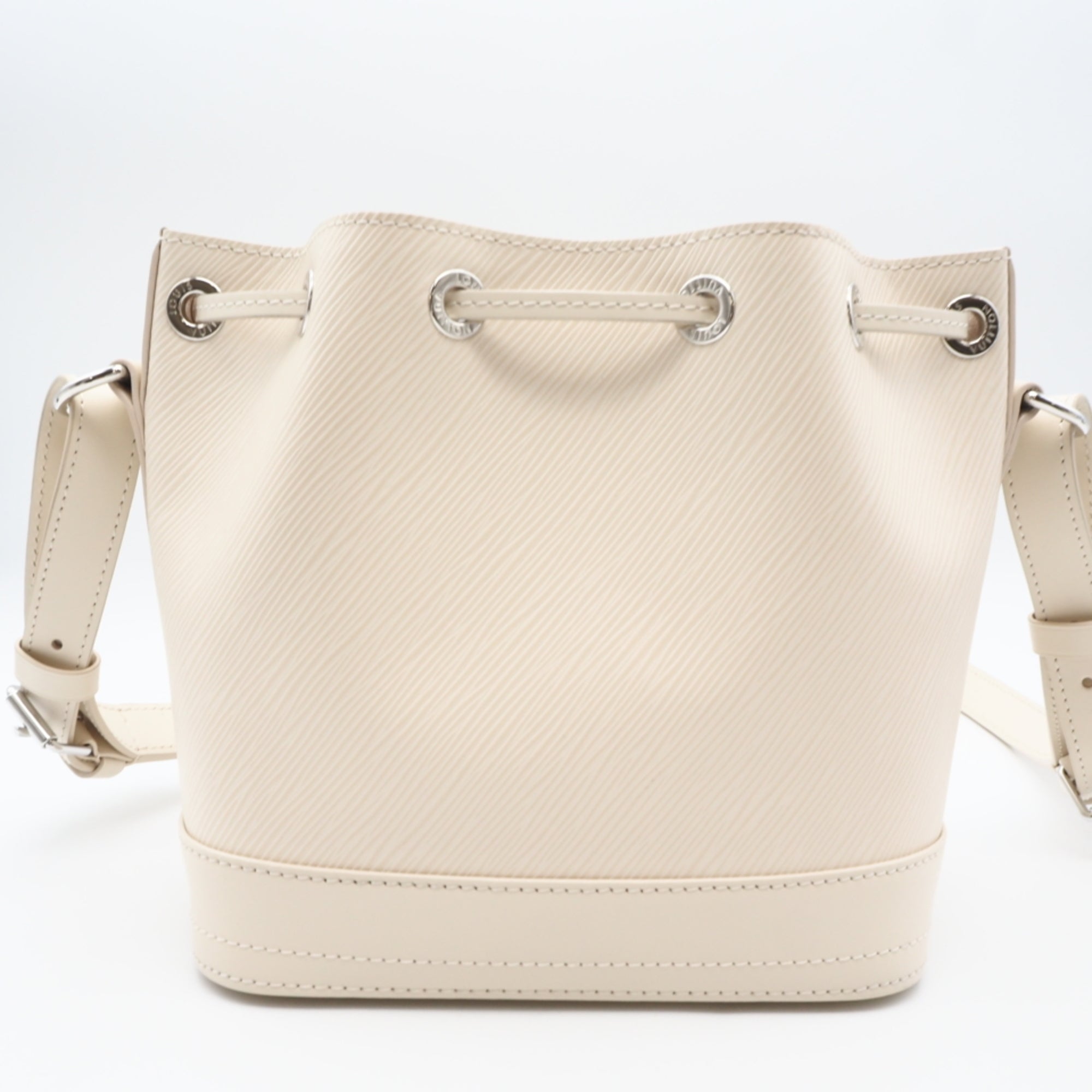 Louis Vuitton Ivory Leather Shoulder Bag (Pre-Owned)