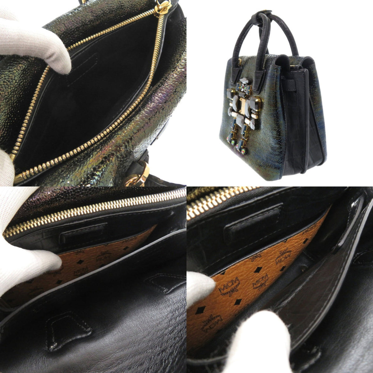 Mcm Black Patent Leather Handbag (Pre-Owned)