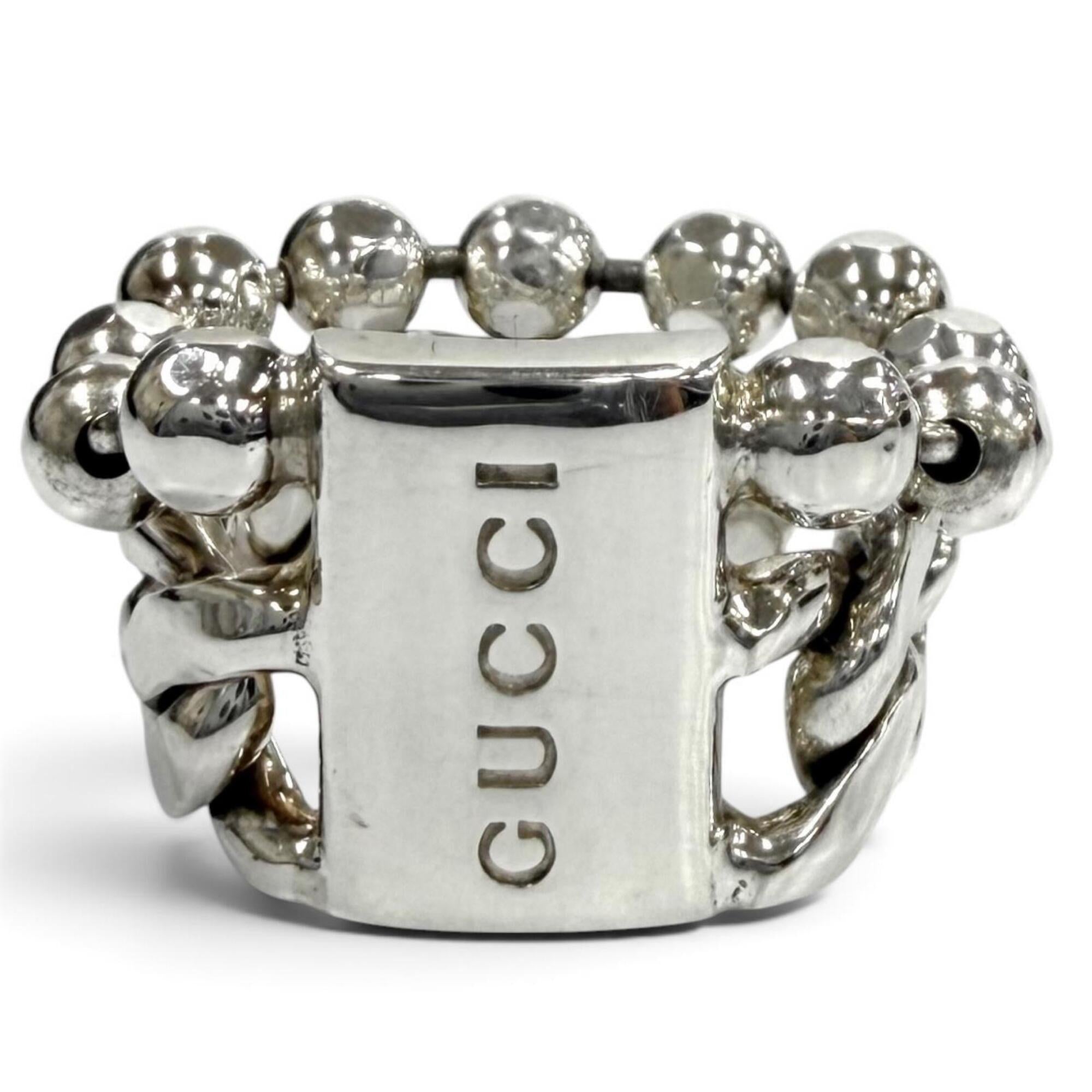 Gucci Silver Silver 925 Band Ring (Pre-Owned)