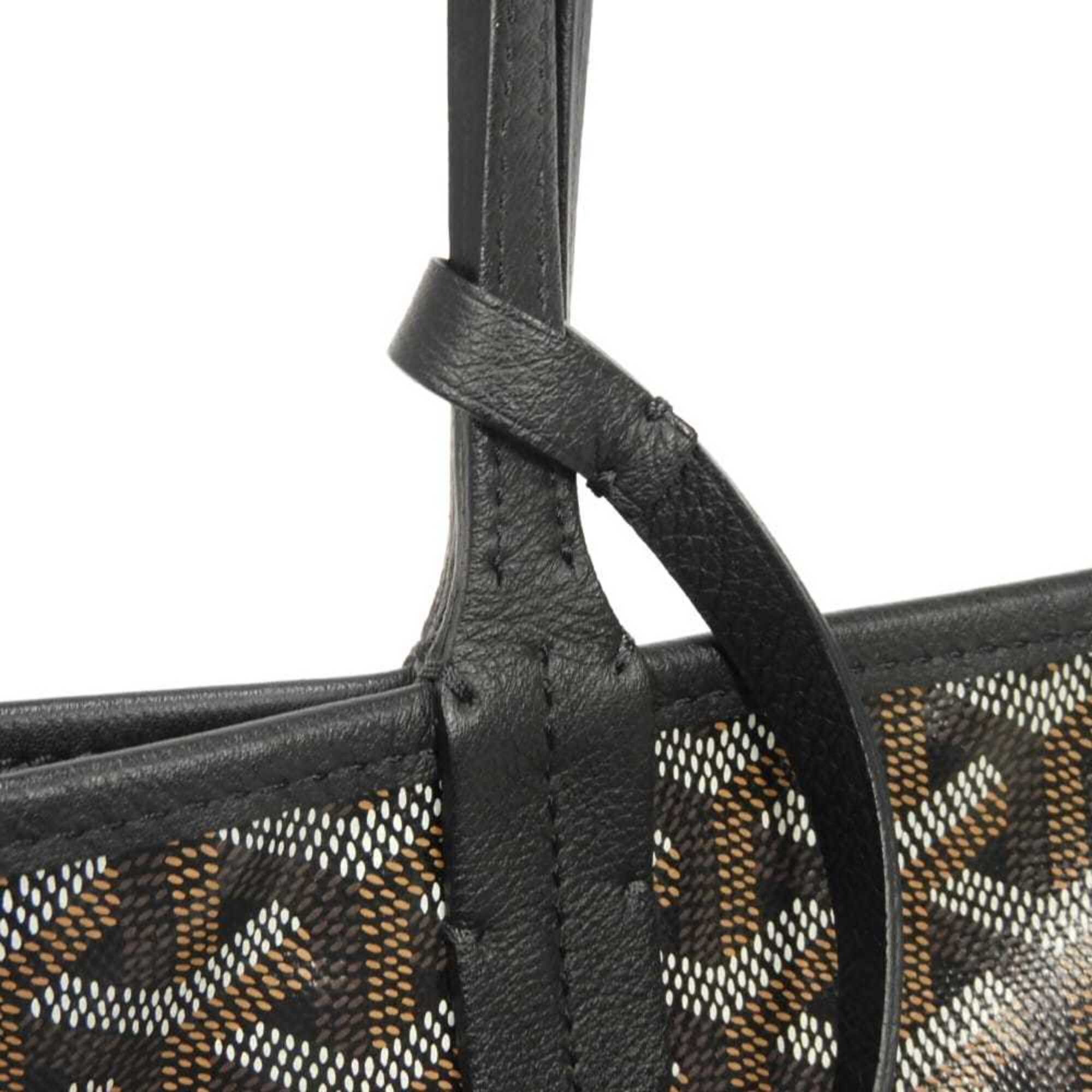 Goyard Black Canvas Leather Tote Bag (Pre-Owned)