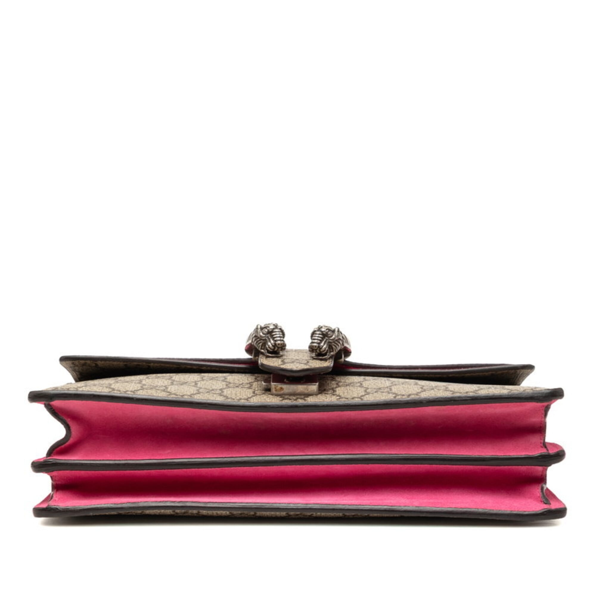 Gucci Beige Pink Pvc Suede Shoulder Bag (Pre-Owned)