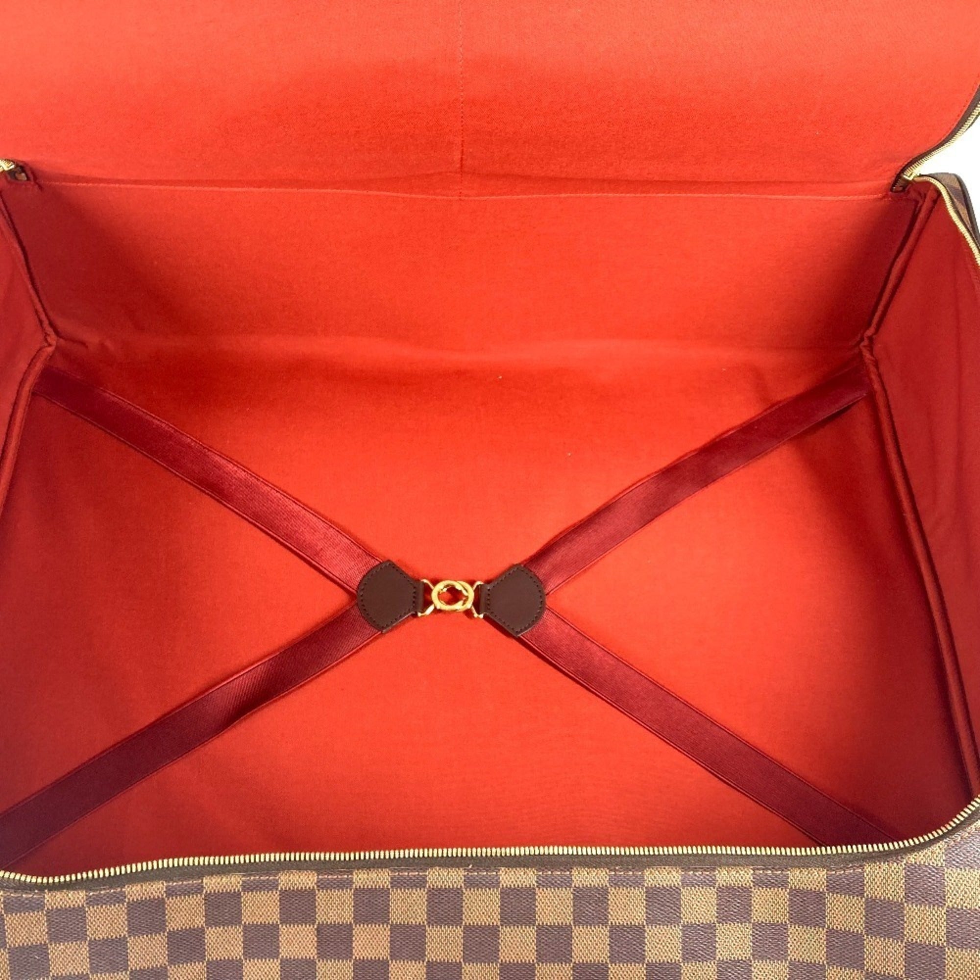 Louis Vuitton Brown Damier Canvas Ebene Damier Canvas Boston Bag (Pre-Owned)