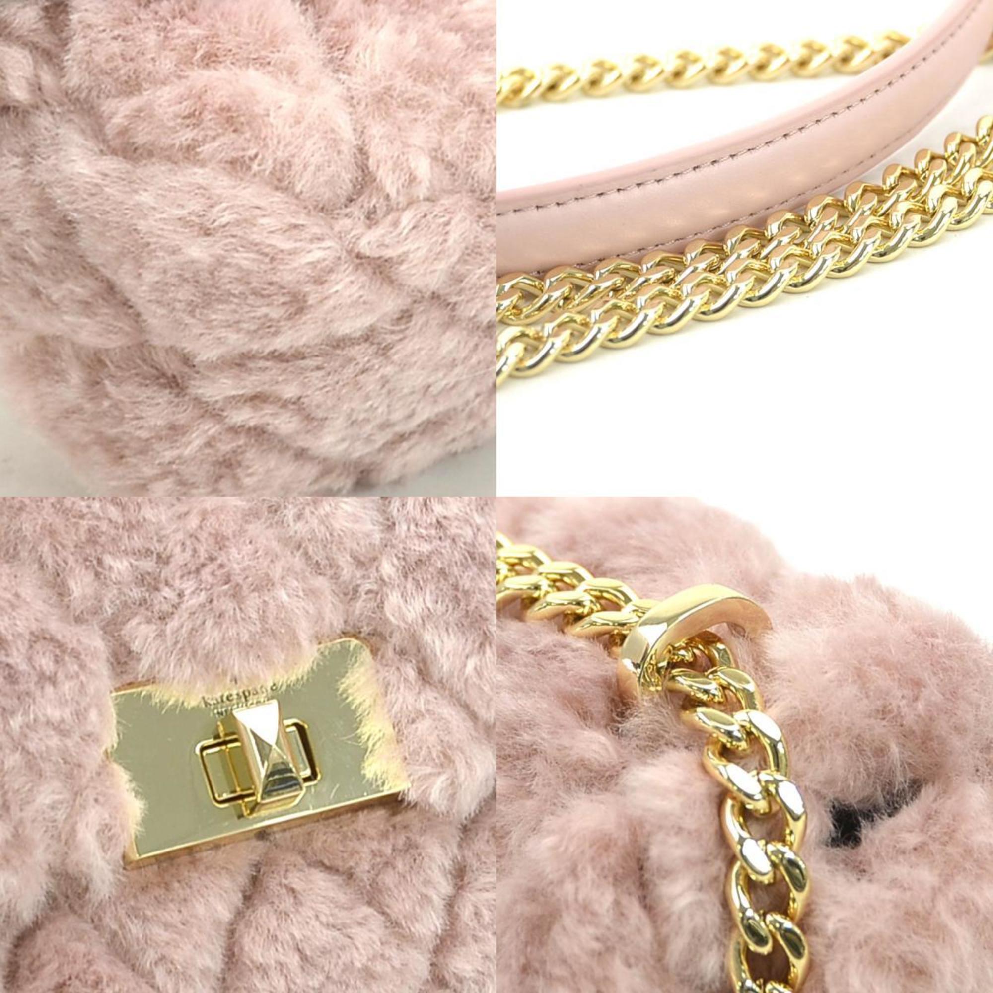 Kate Spade Pink Fur Shoulder Bag (Pre-Owned)