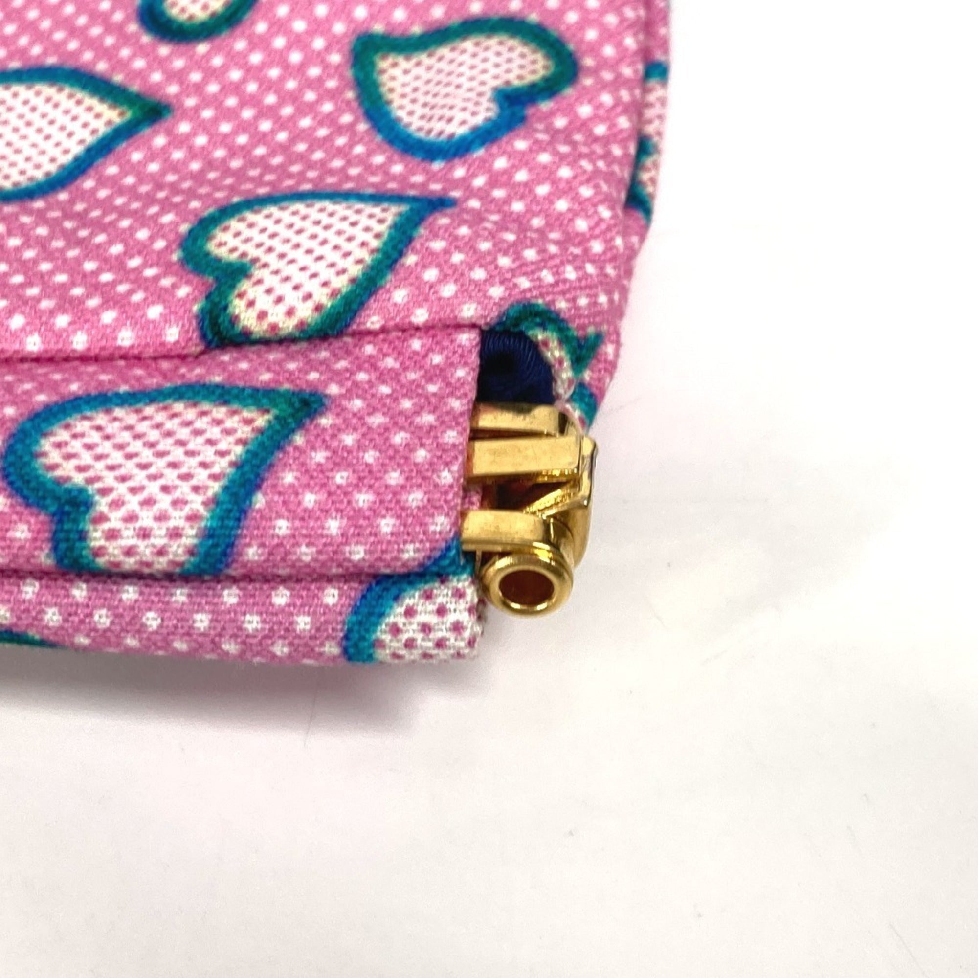 Miu Miu Blue Pink Nylon Leather Clutch Bag Pouch (Pre-Owned)