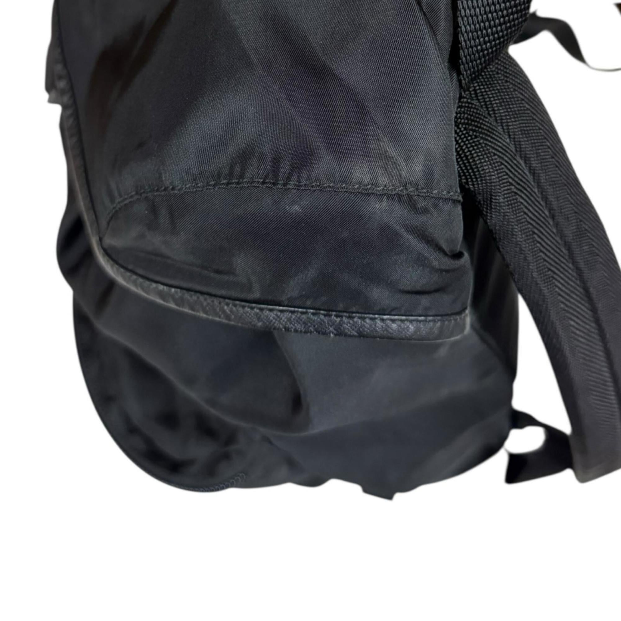 Prada Black Nero Nylon Backpack (Pre-Owned)