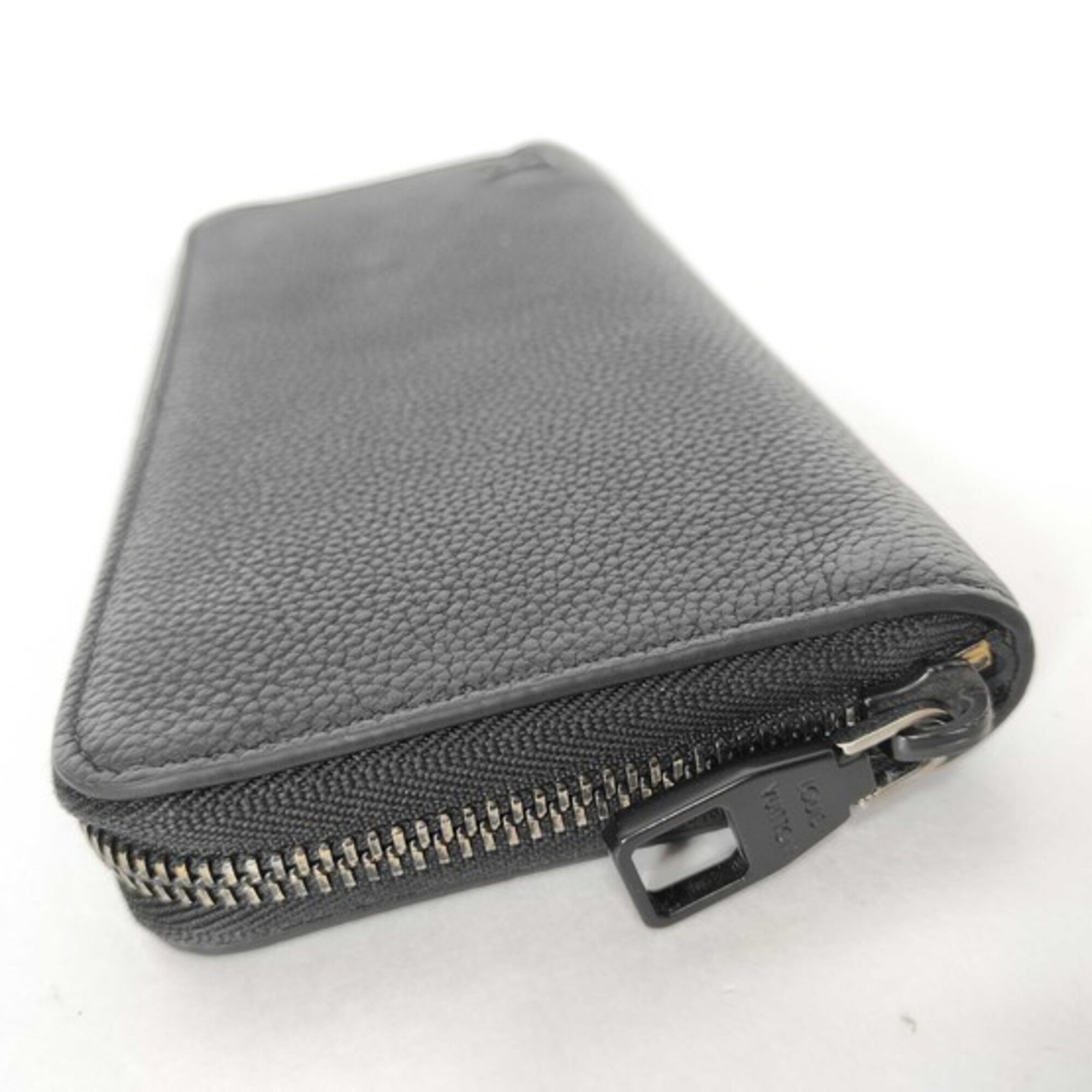 Louis Vuitton Black Leather Long Wallet (Bi-Fold) (Pre-Owned)