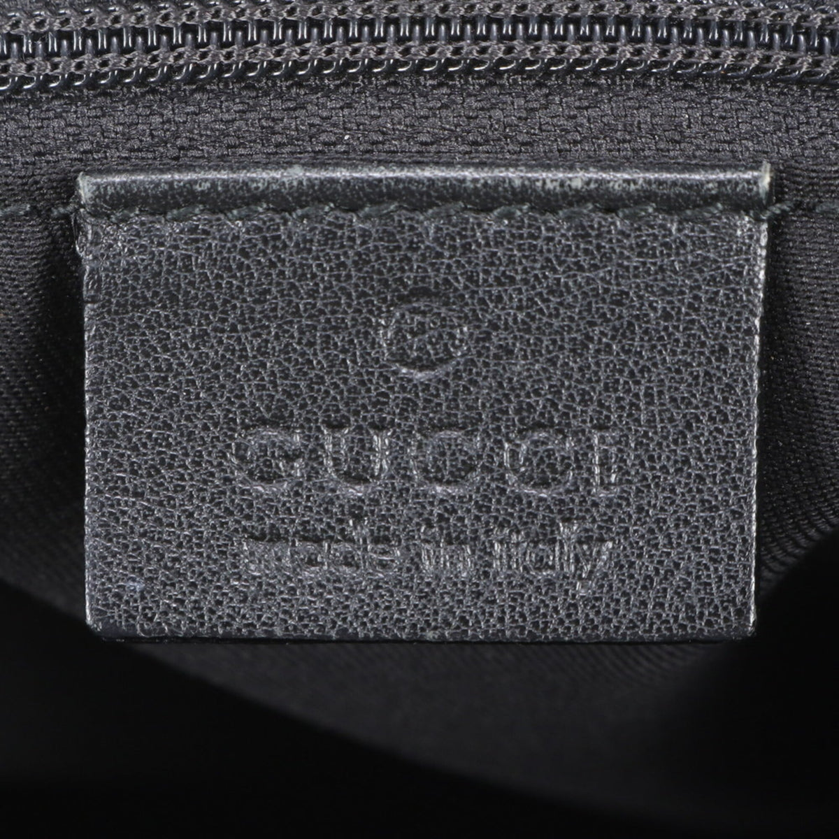 Gucci Black Leather Canvas Handbag Shoulder Bag Tote Bag (Pre-Owned)