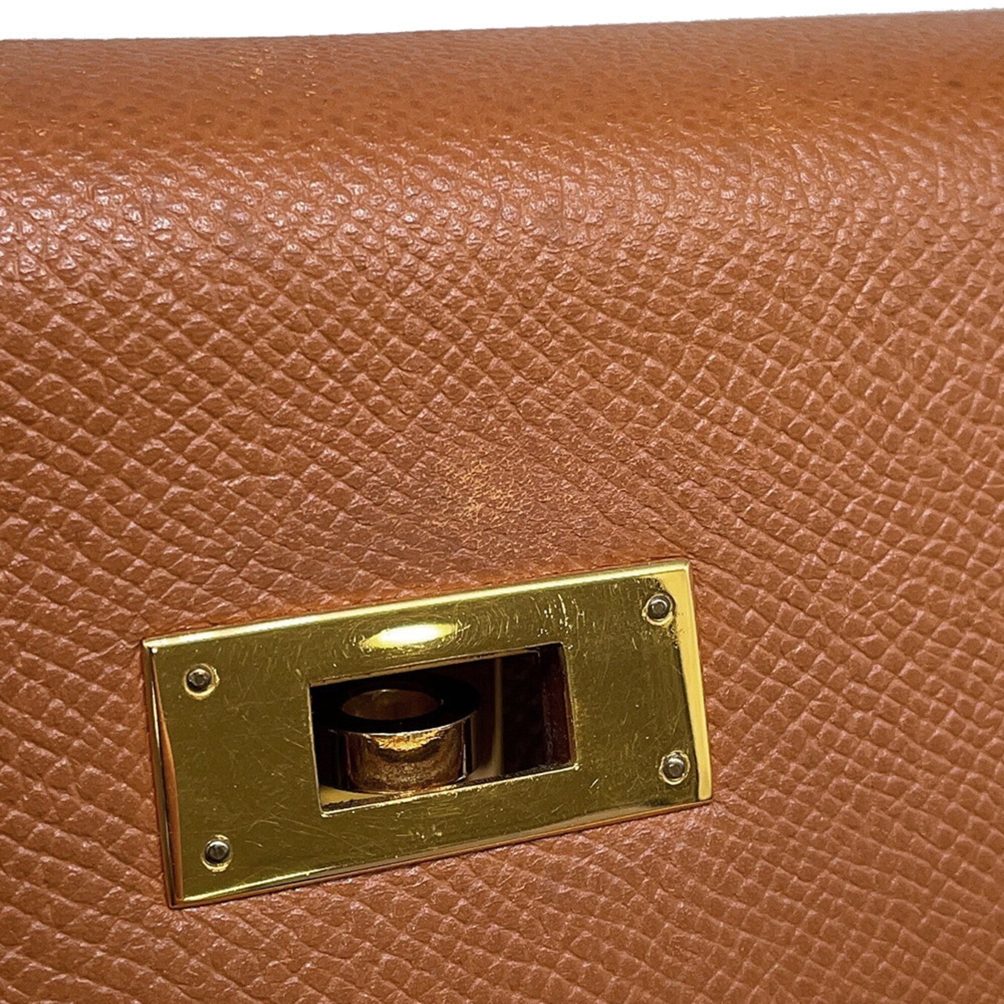 Hermes Gold Courchevel Leather Handbag (Pre-Owned)