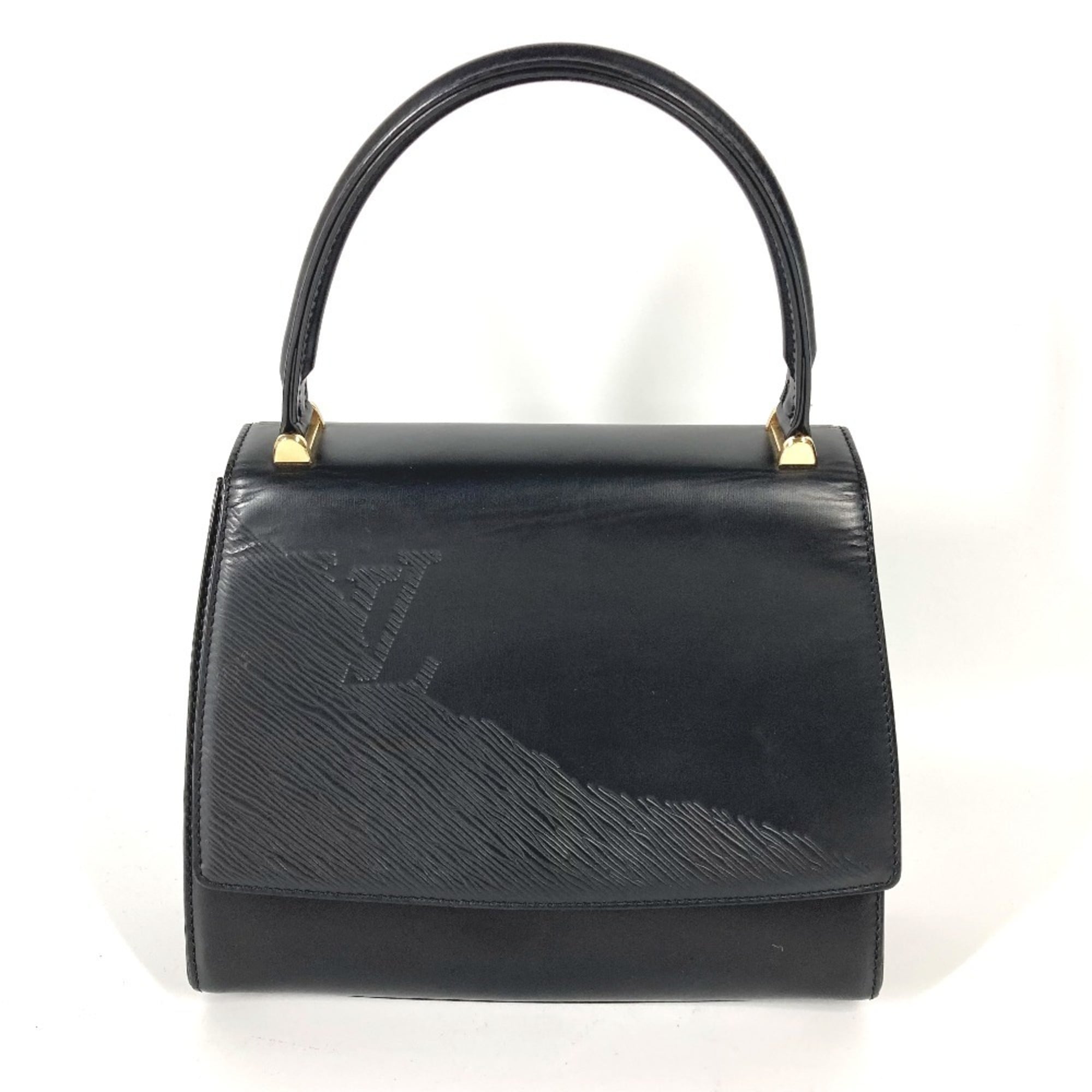 Louis Vuitton Black Noir Leather Handbag (Pre-Owned)