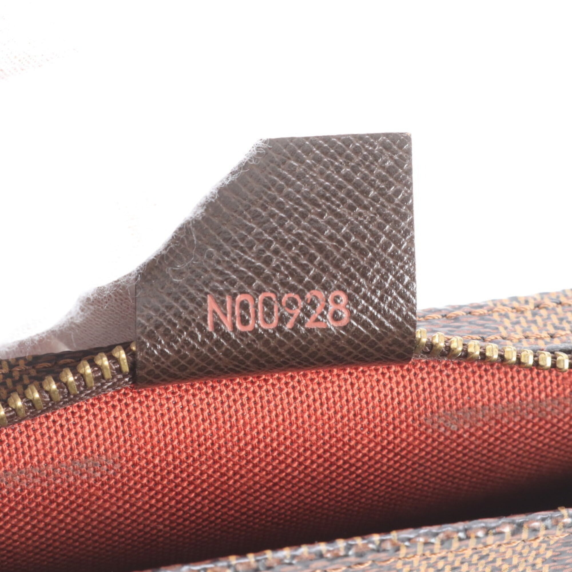 Louis Vuitton Brown Damier Canvas Coated Canvas Leather Handbag (Pre-Owned)