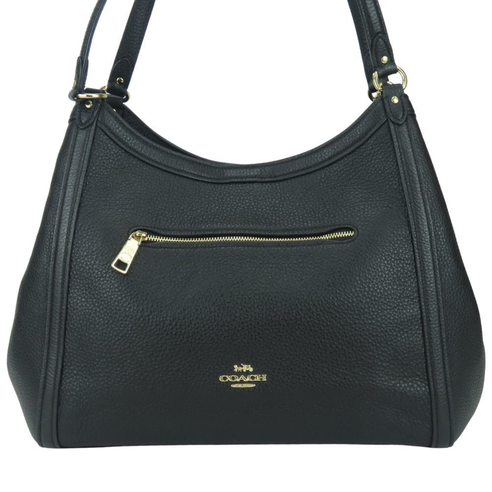 Coach Black Leather Tote Bag (Pre-Owned)