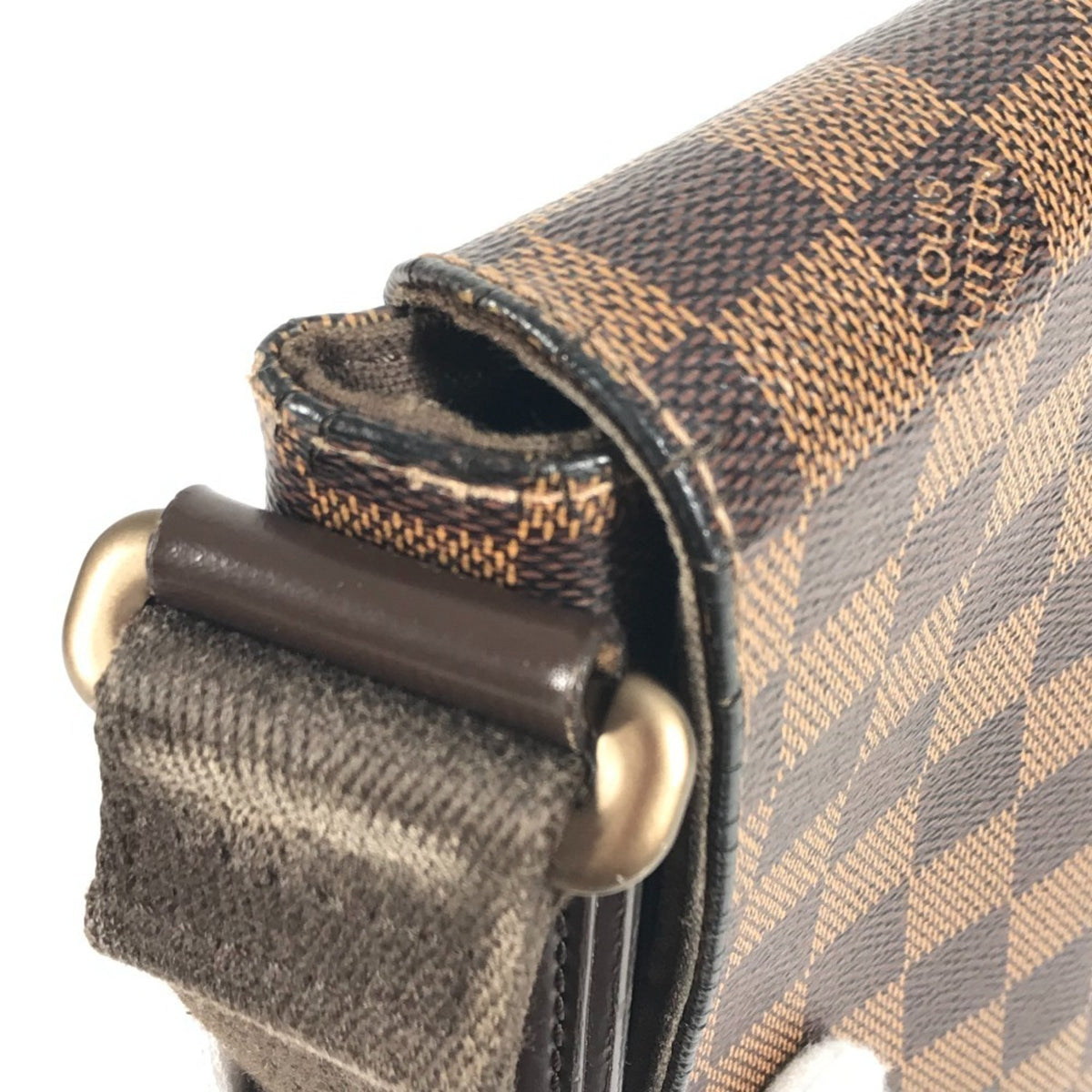 Louis Vuitton Brown Damier Canvas Ebene Damier Canvas Shoulder Bag (Pre-Owned)