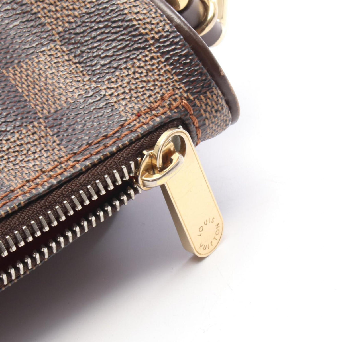 Louis Vuitton Brown Coated Canvas Leather Handbag Shoulder Bag (Pre-Owned)
