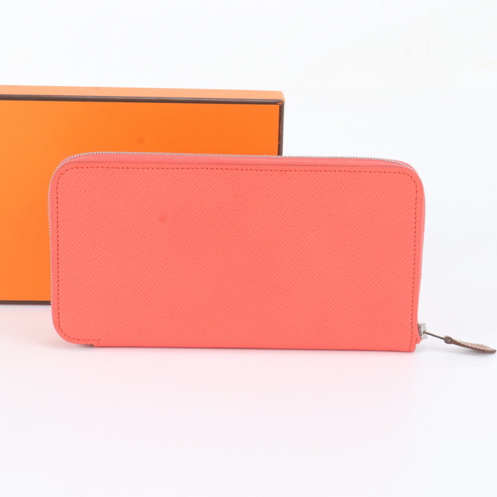 Hermes Pink Leather Long Wallet (Bi-Fold) (Pre-Owned)