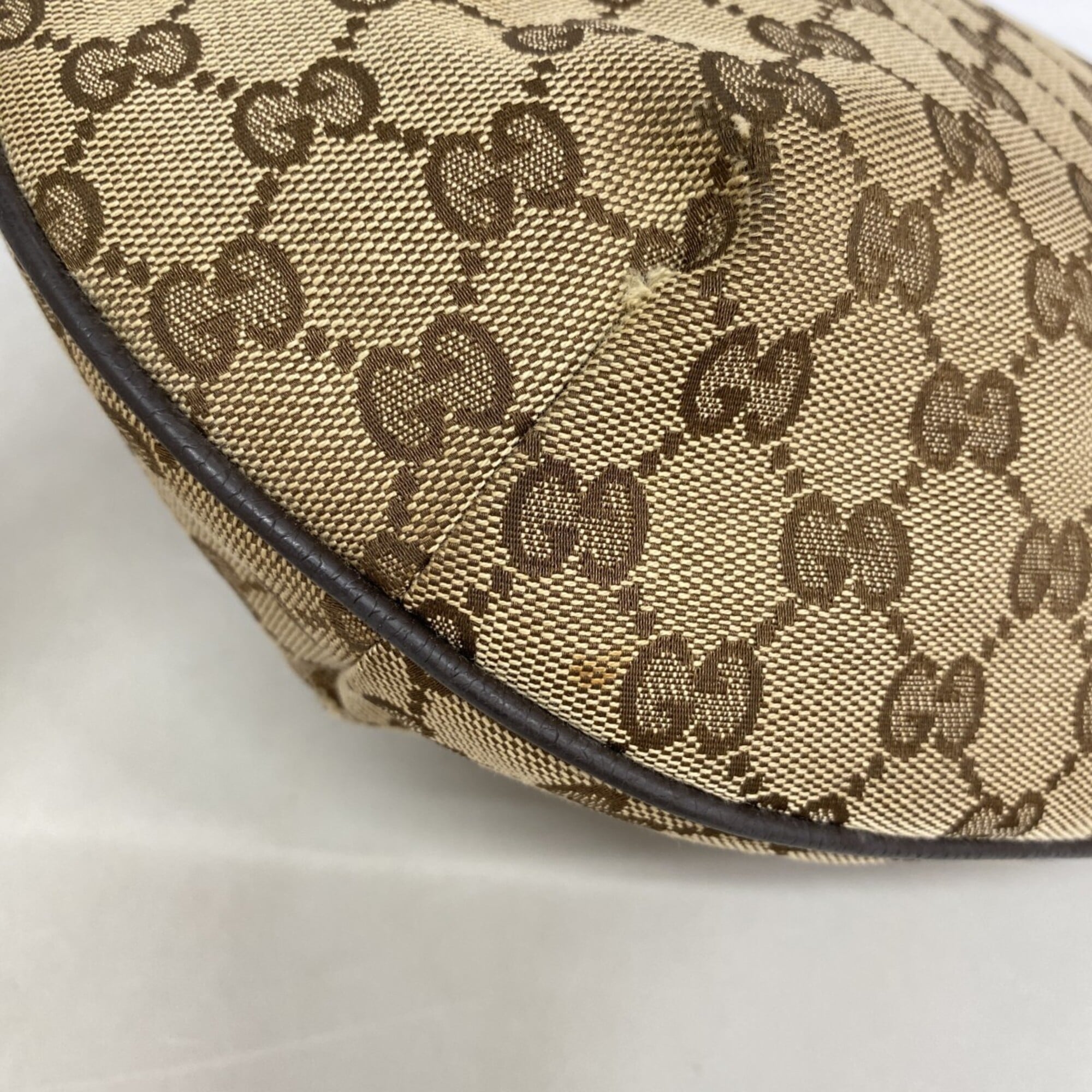 Gucci Brown Canvas Shoulder Bag (Pre-Owned)