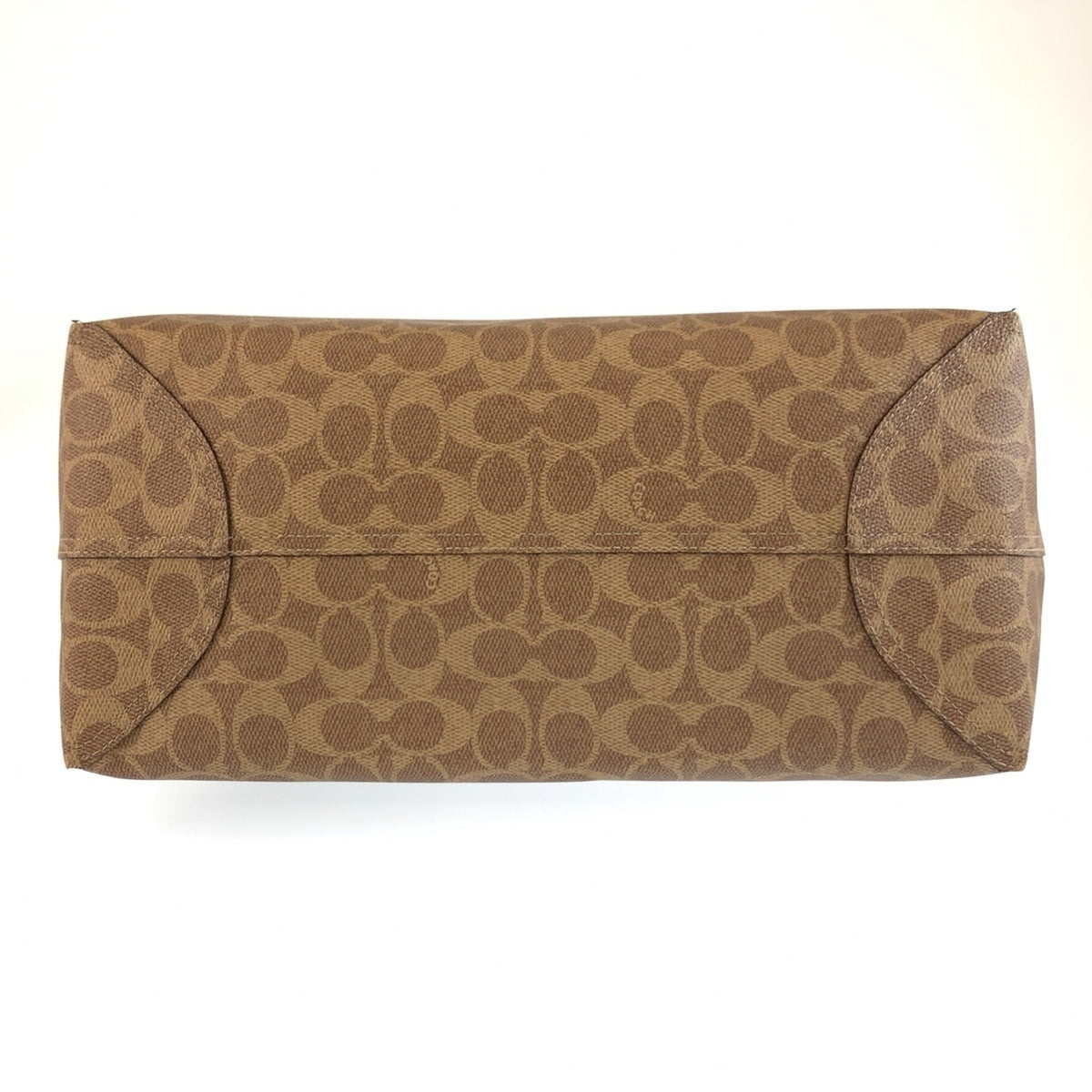 Coach Brown Pvc Shoulder Bag Tote Bag (Pre-Owned)