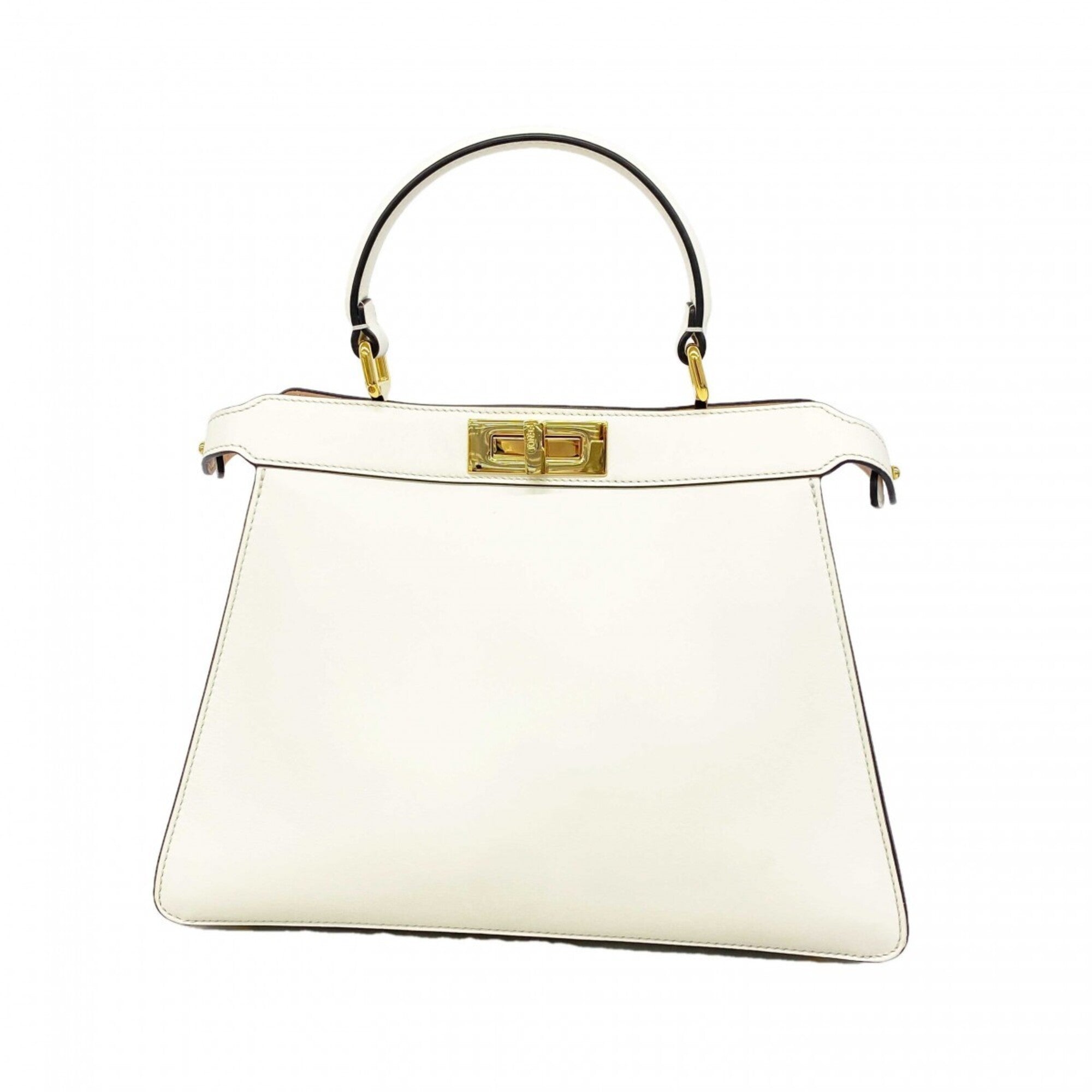 Fendi White Leather Handbag (Pre-Owned)