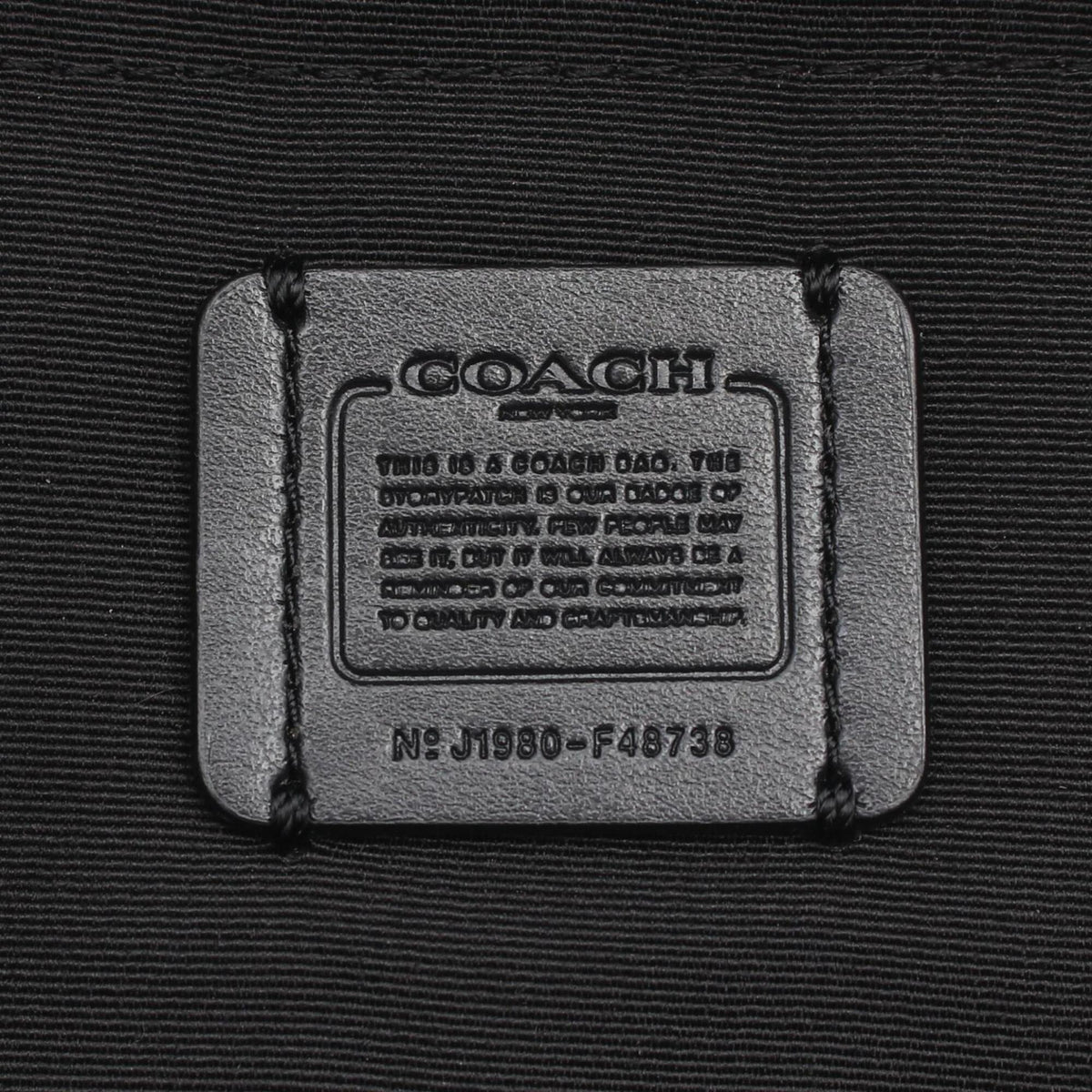Coach Black Leather Fanny Pack Handbag (Pre-Owned)