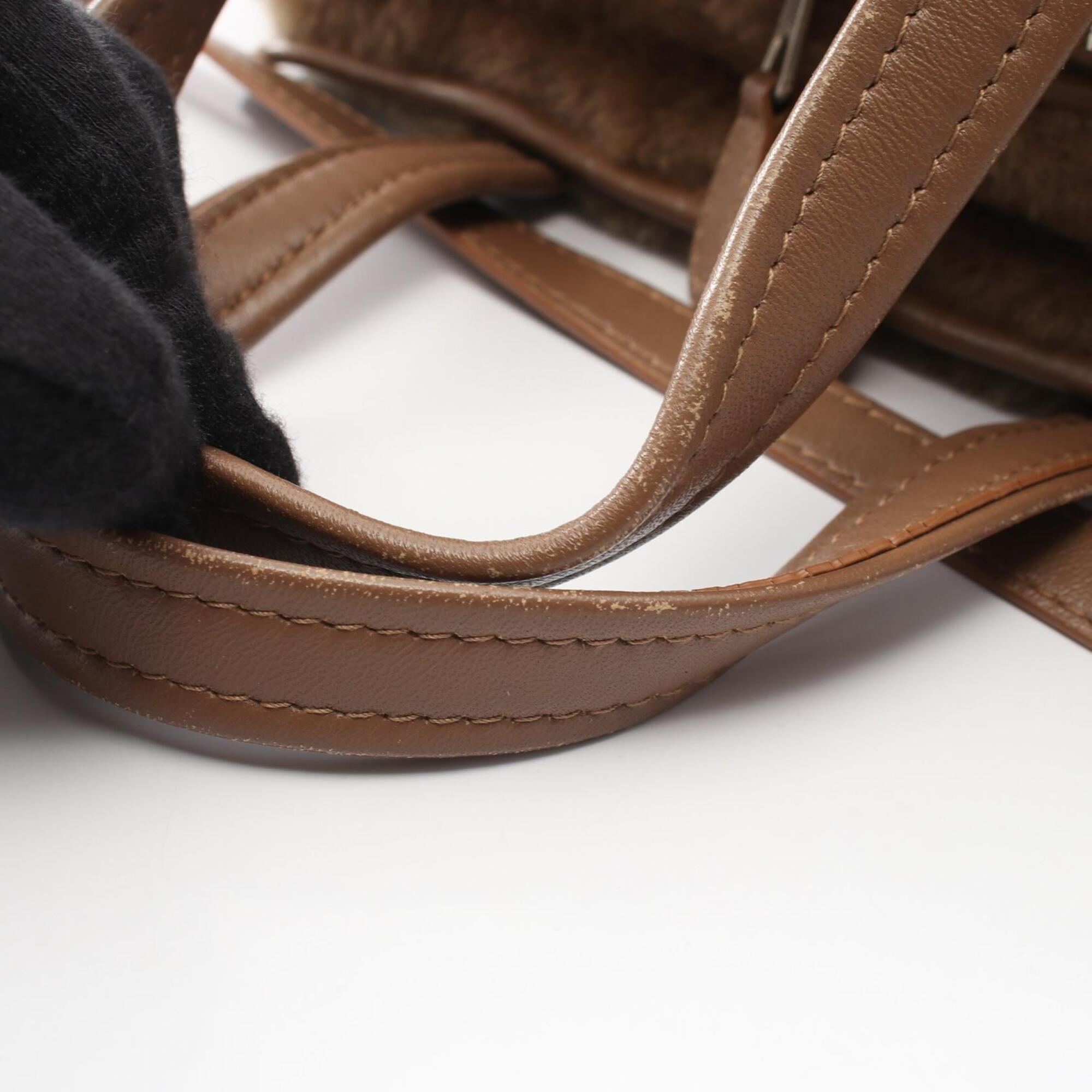 Balenciaga Brown Leather Handbag Tote Bag (Pre-Owned)