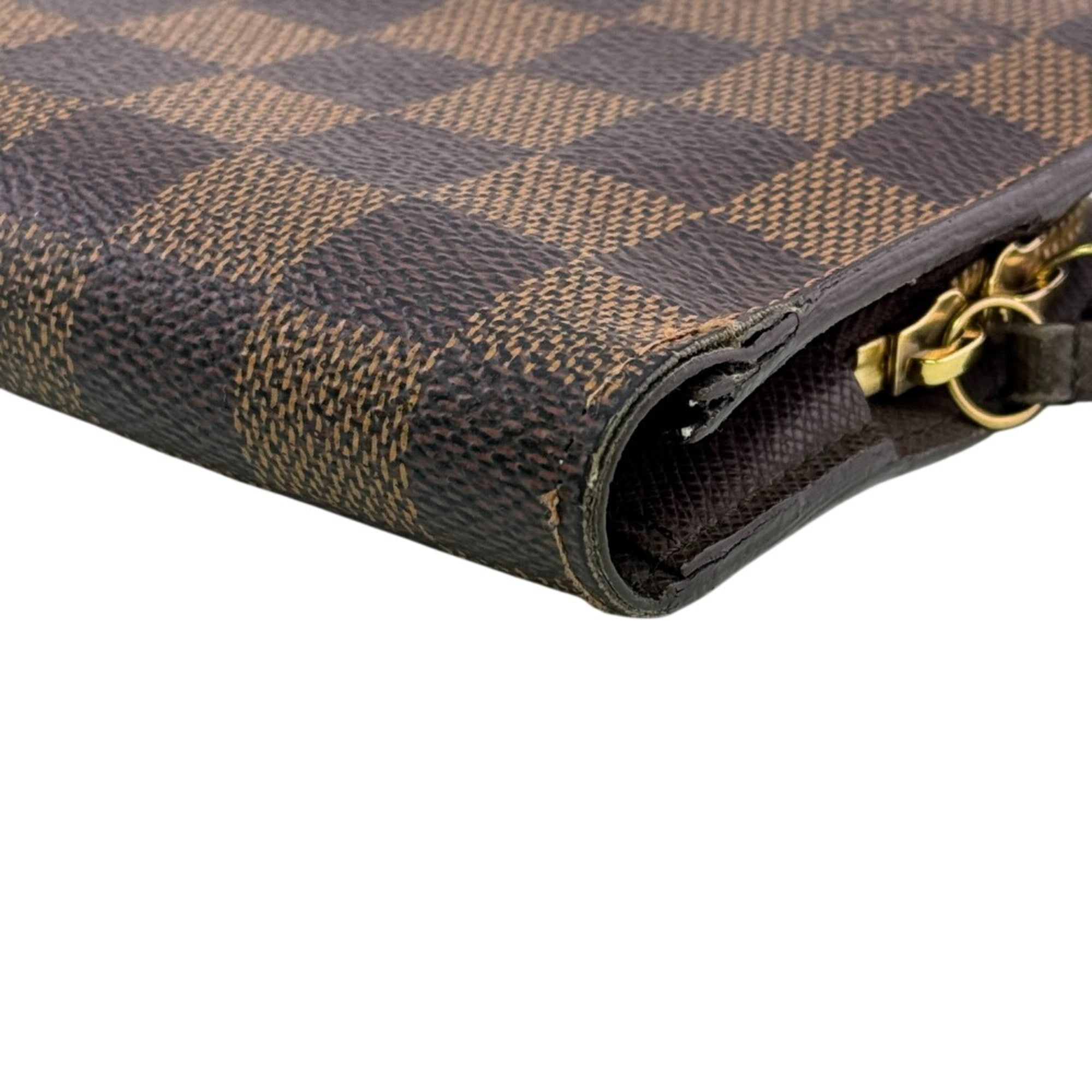 Louis Vuitton Damier Brown Damier Canvas Damier Canvas Long Wallet (Bi-Fold) (Pre-Owned)